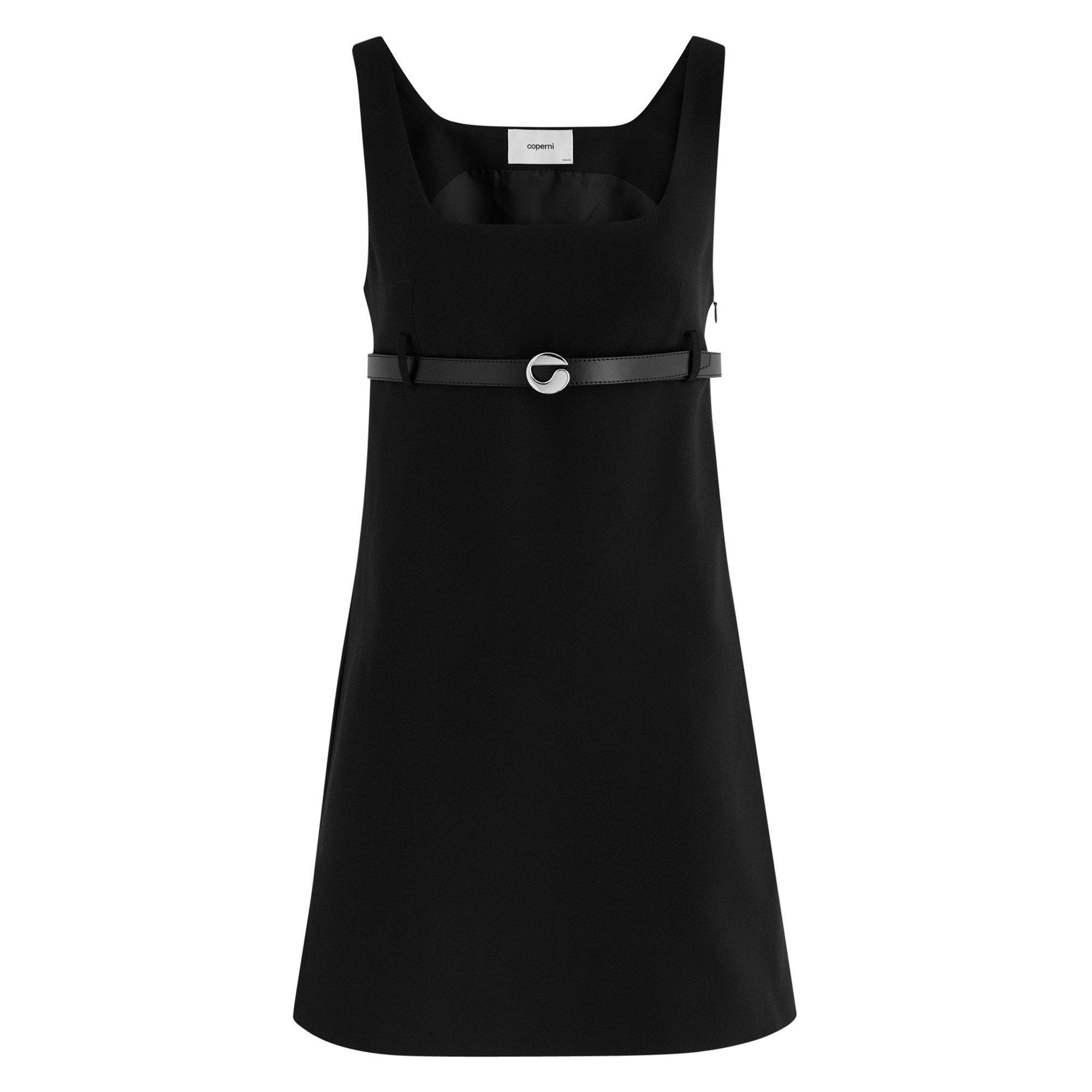 BLACK - Coperni - BELTED TAILORED MINI DRESS