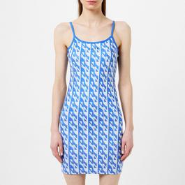 Nicce NICCE Womens Renee Strap Dress - Iris Blue/ Almond White