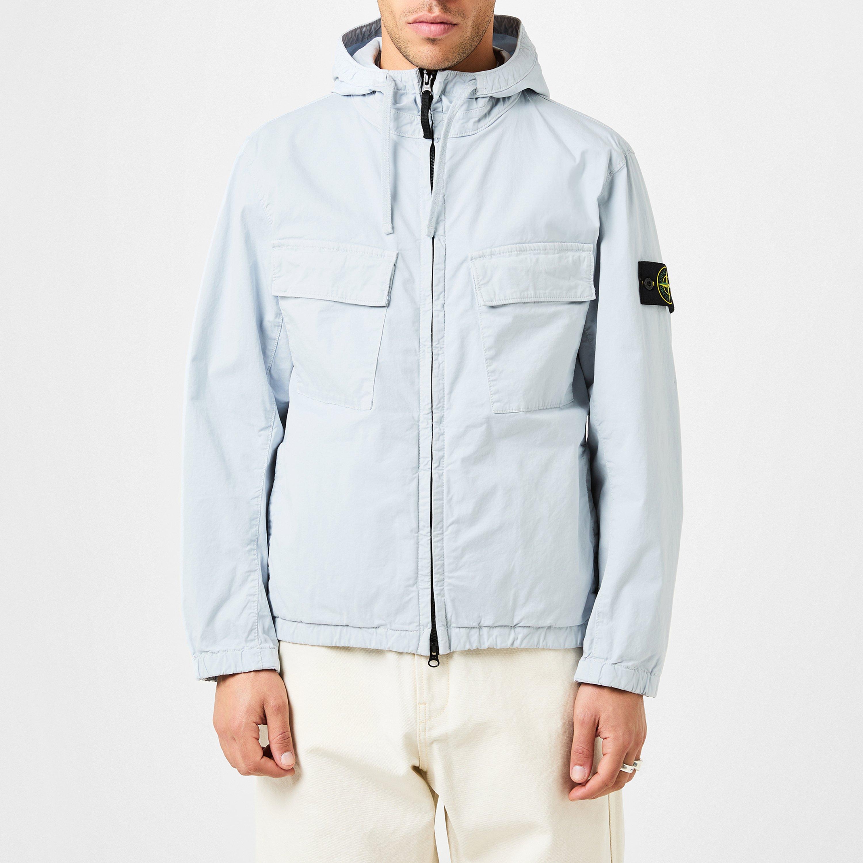 Stone Island Supima Cotton Twill Overshirt Field Jackets Cruise Fashion