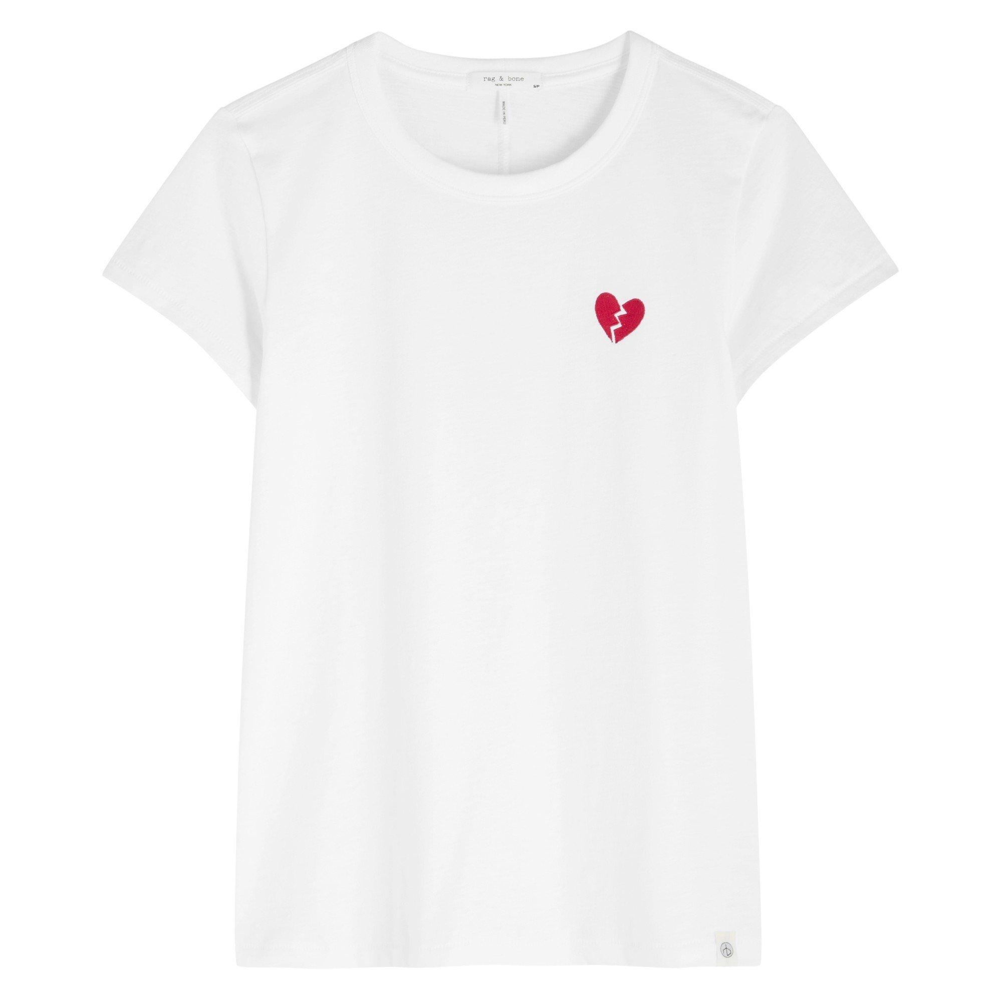 WHITE - Rag and Bone - the broken heart tee