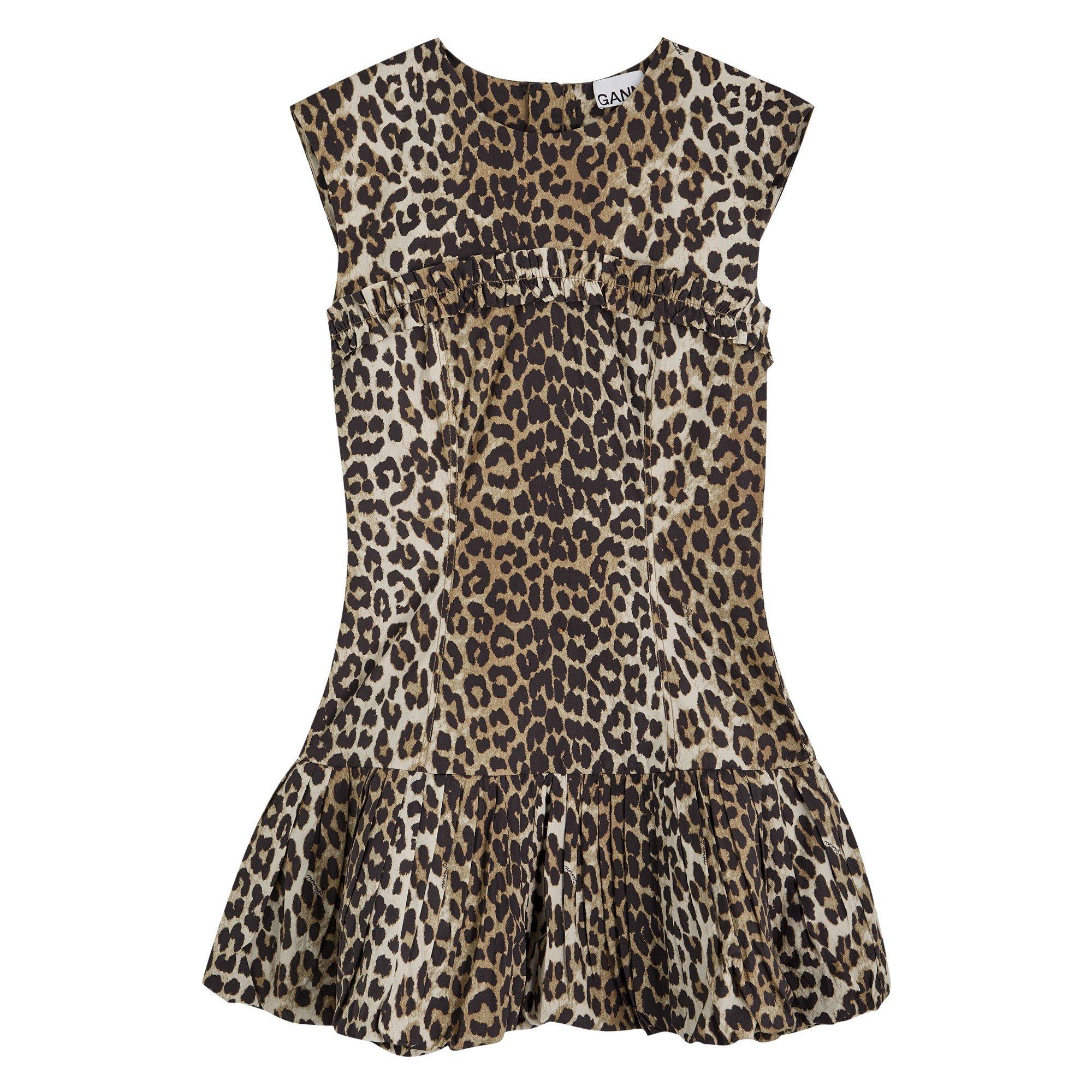 LEOPARD - Ganni - SD Printed Cotton Corset Mini