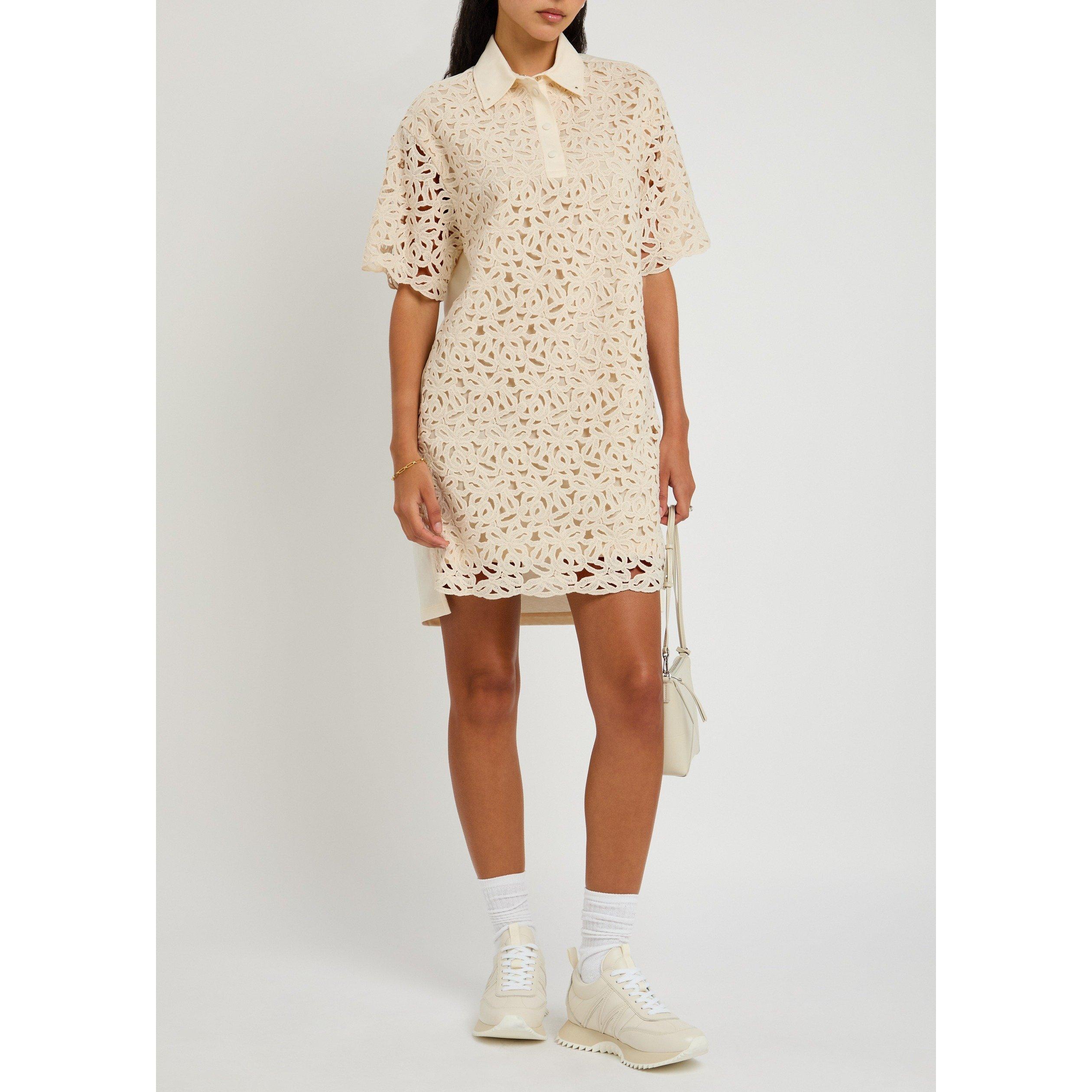IVORY - Moncler - Women's Cotton Relaxed-Fit Shirt Dress - 5