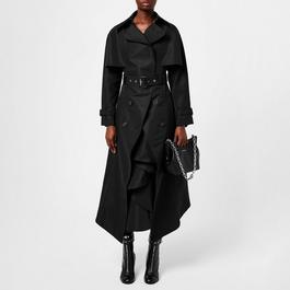 Alexander McQueen Double Breasted Asymmetric Wool Felt Coat