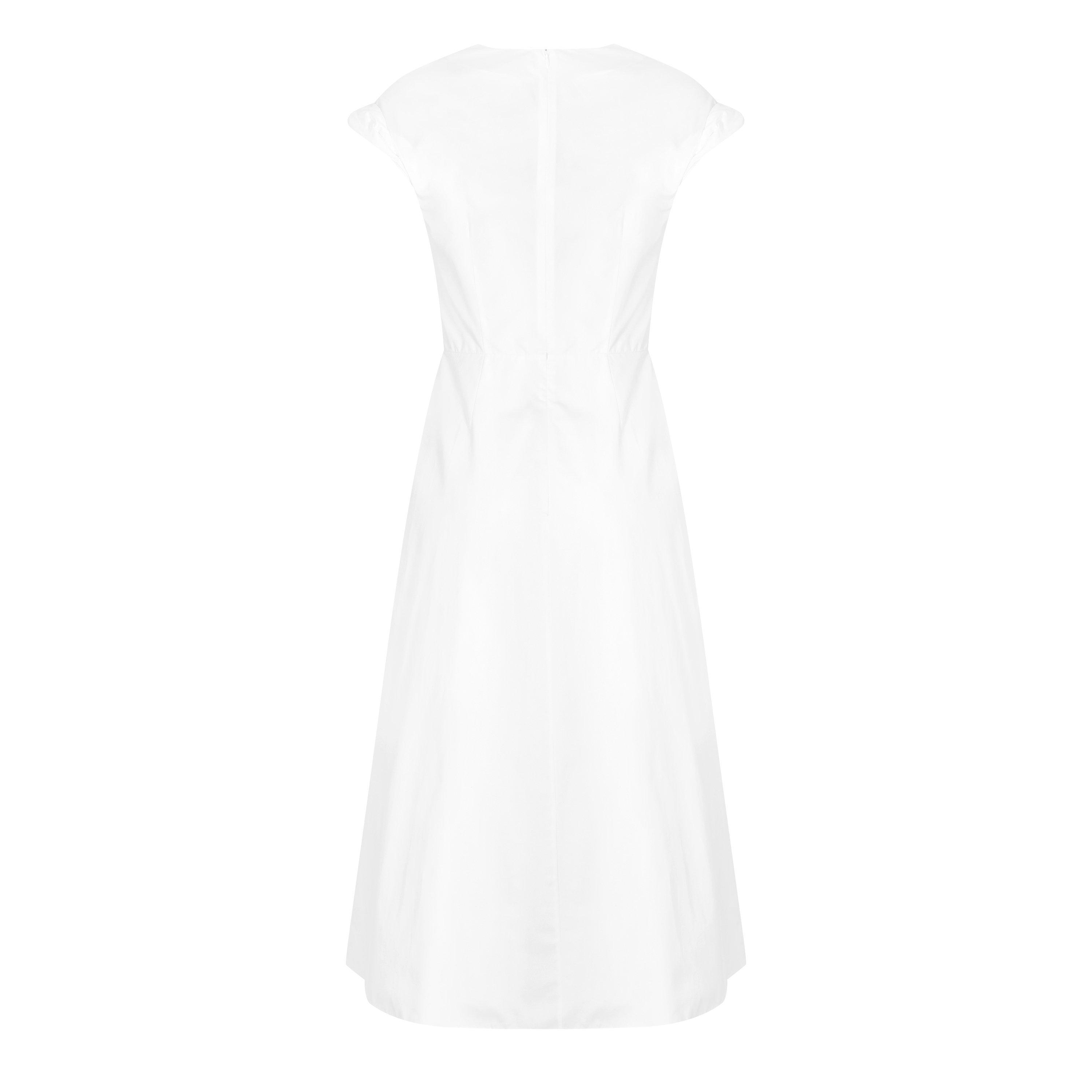Optical White - Alexander McQueen - Knot Midi Dress - 5