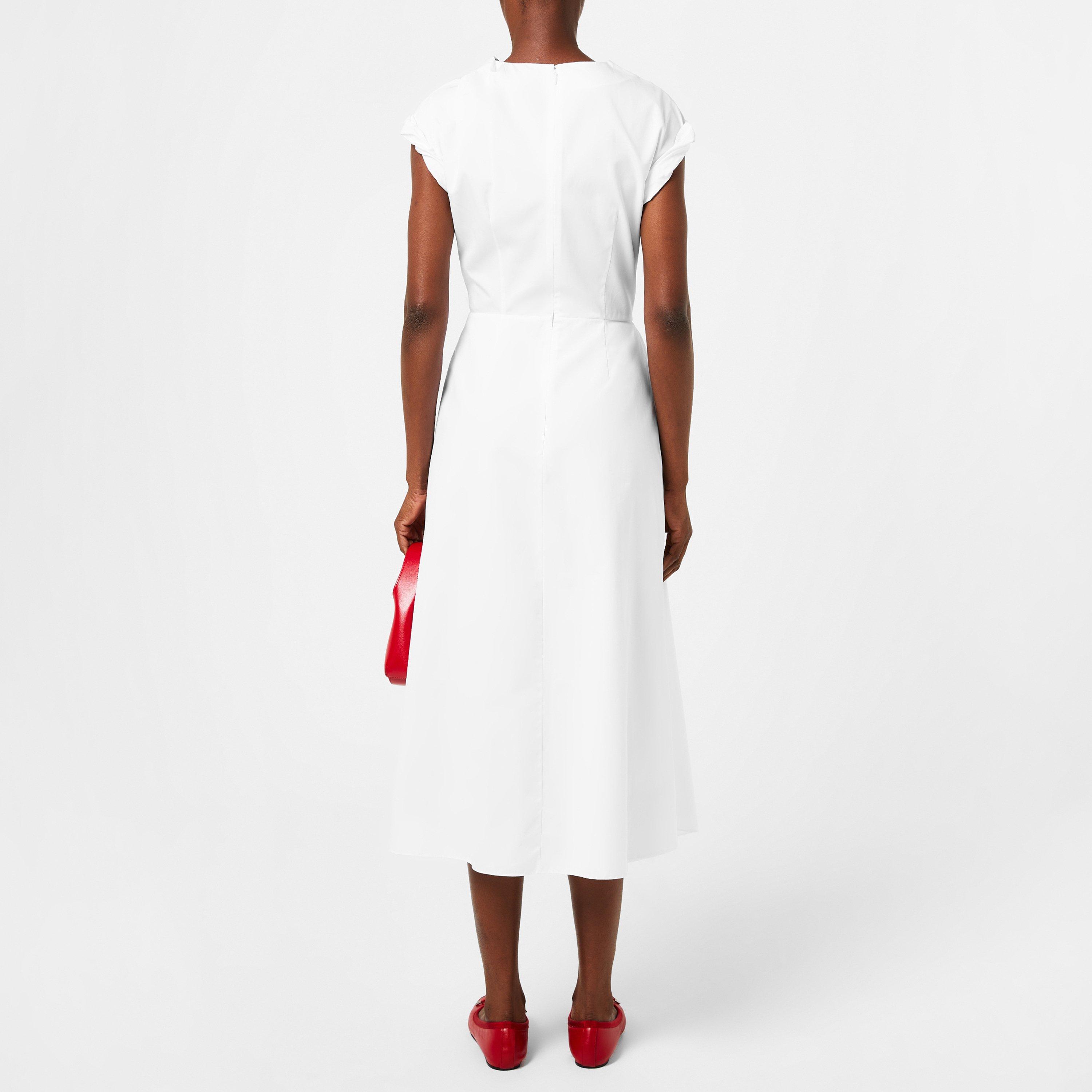 Optical White - Alexander McQueen - Knot Midi Dress - 3