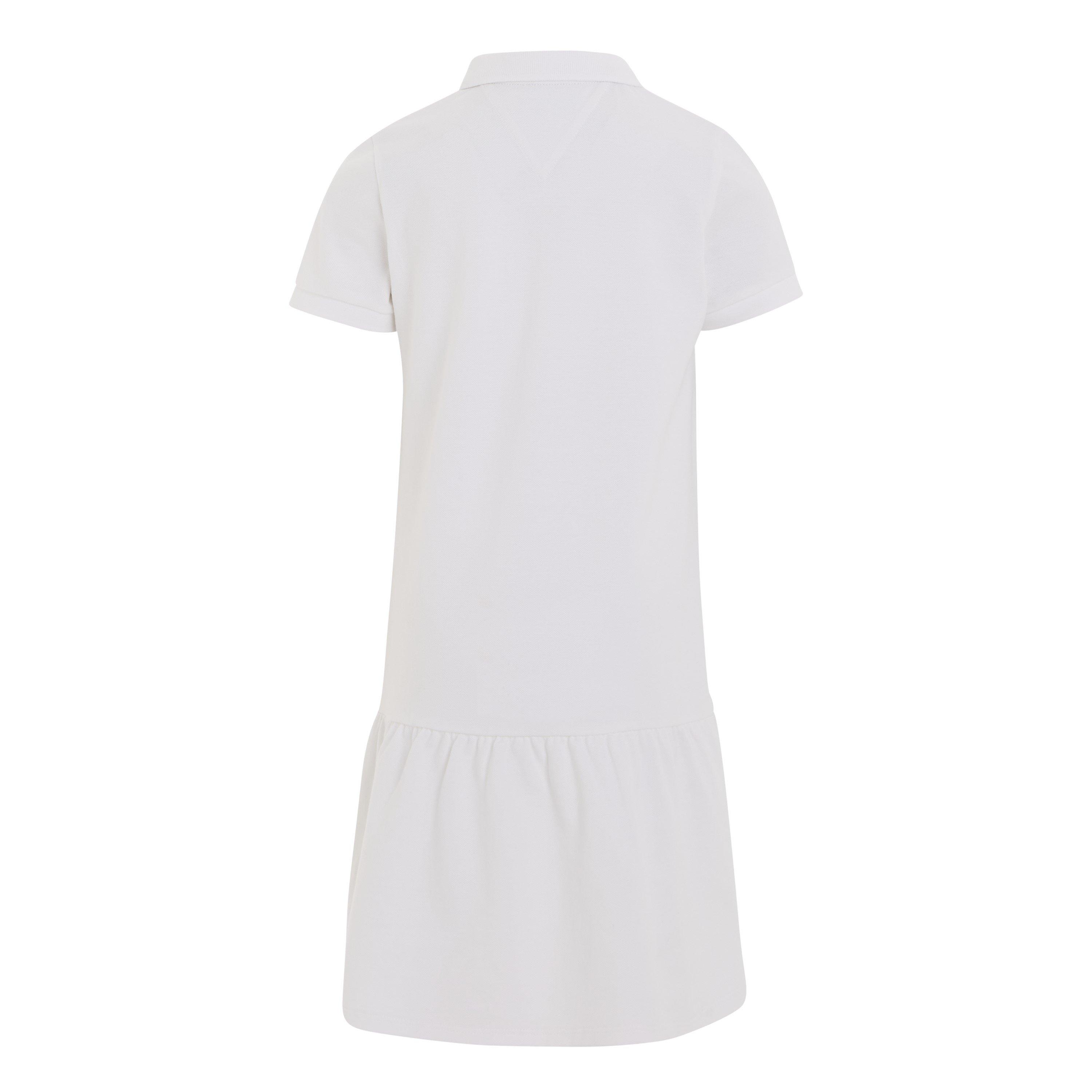 White - Tommy Hilfiger - Essential Dropped Waist Polo Dress - 6