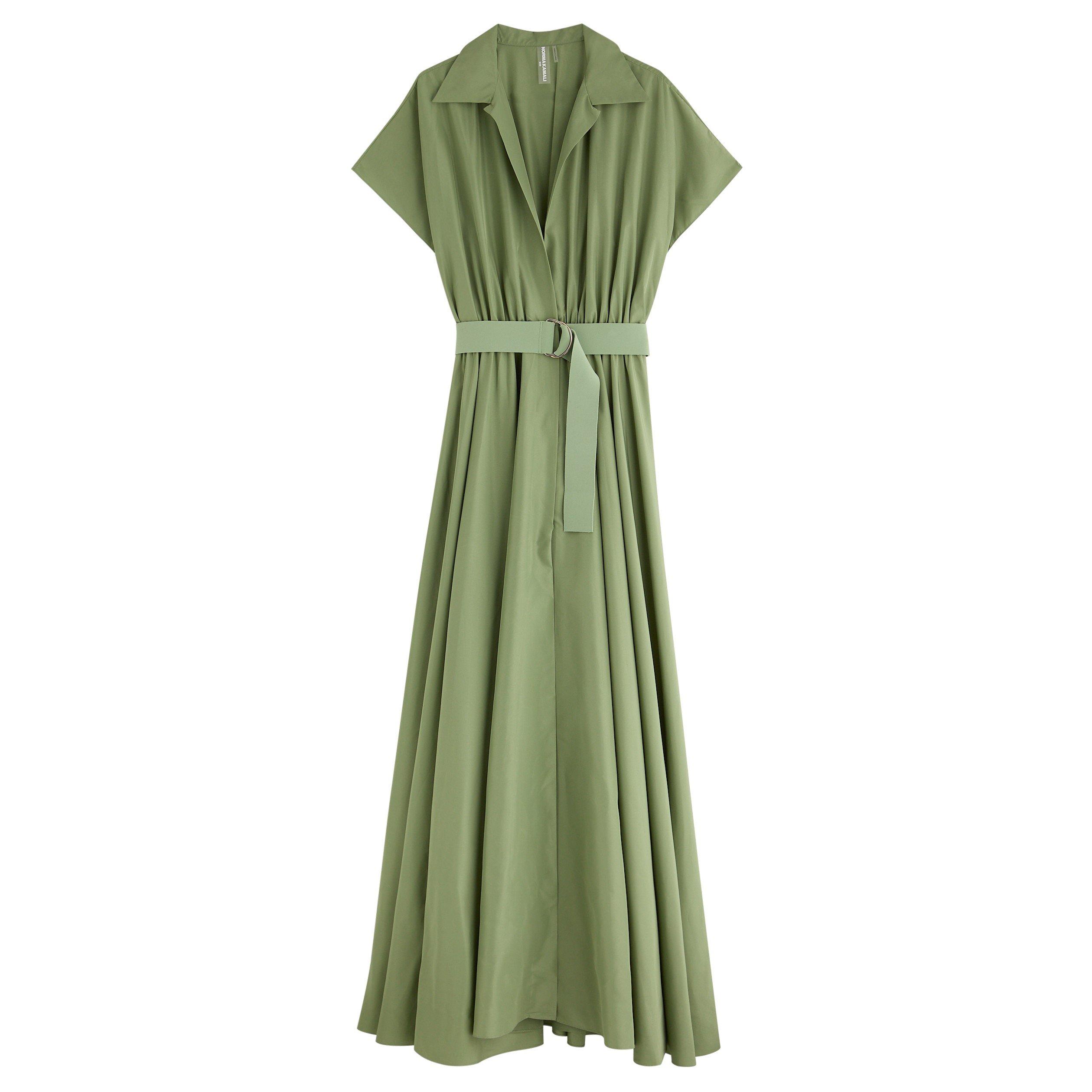 MID GREEN - Norma Kamali - LD OS SLEEVELESS BF SHIRT GOWN
