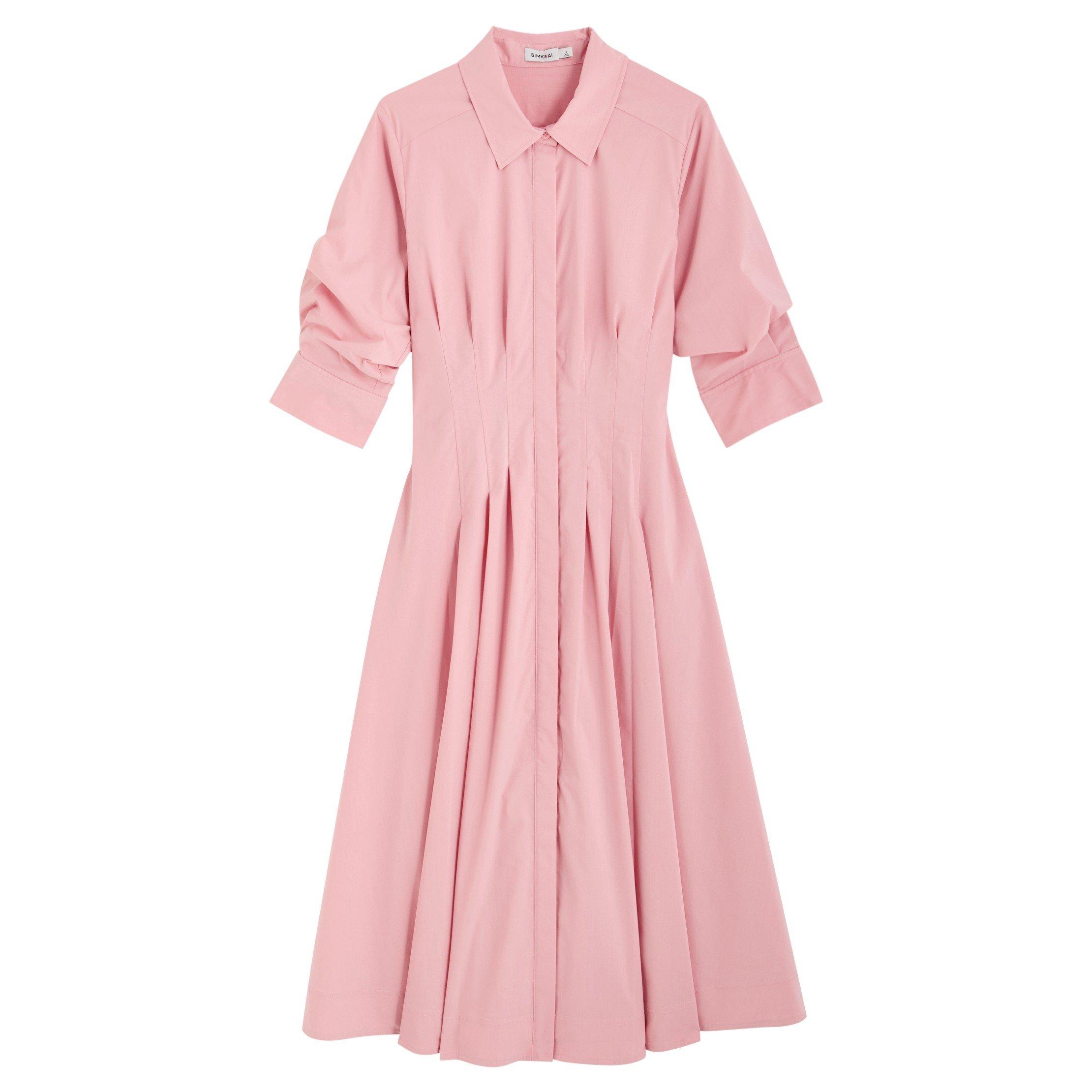 LIGHT PINK - Jonathan Simkhai - MD SS JAZZ PINTUCK MIDI