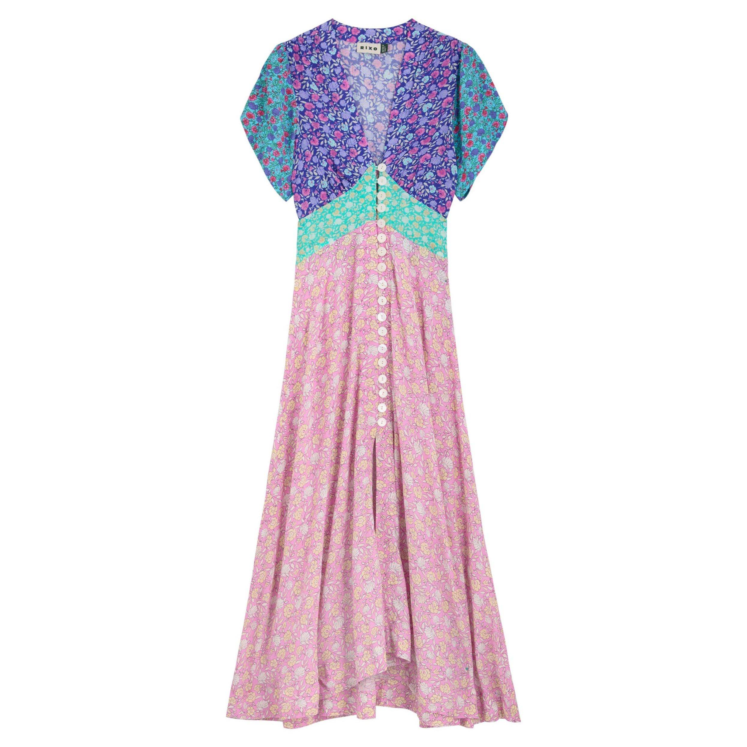 PINK AND OTHER - RIXO - LD Novara Shell Pansy Dress