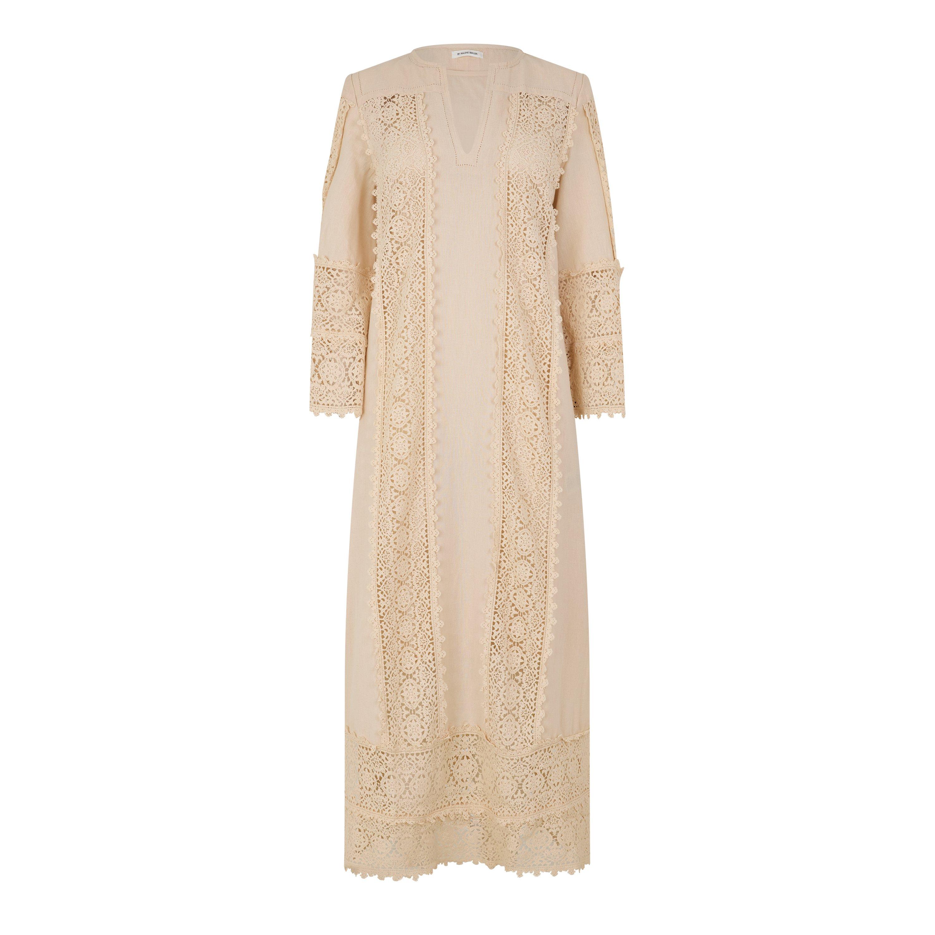 CREAM - By Malene Birger - SD DELANE LACE MIDI DRESS - 1
