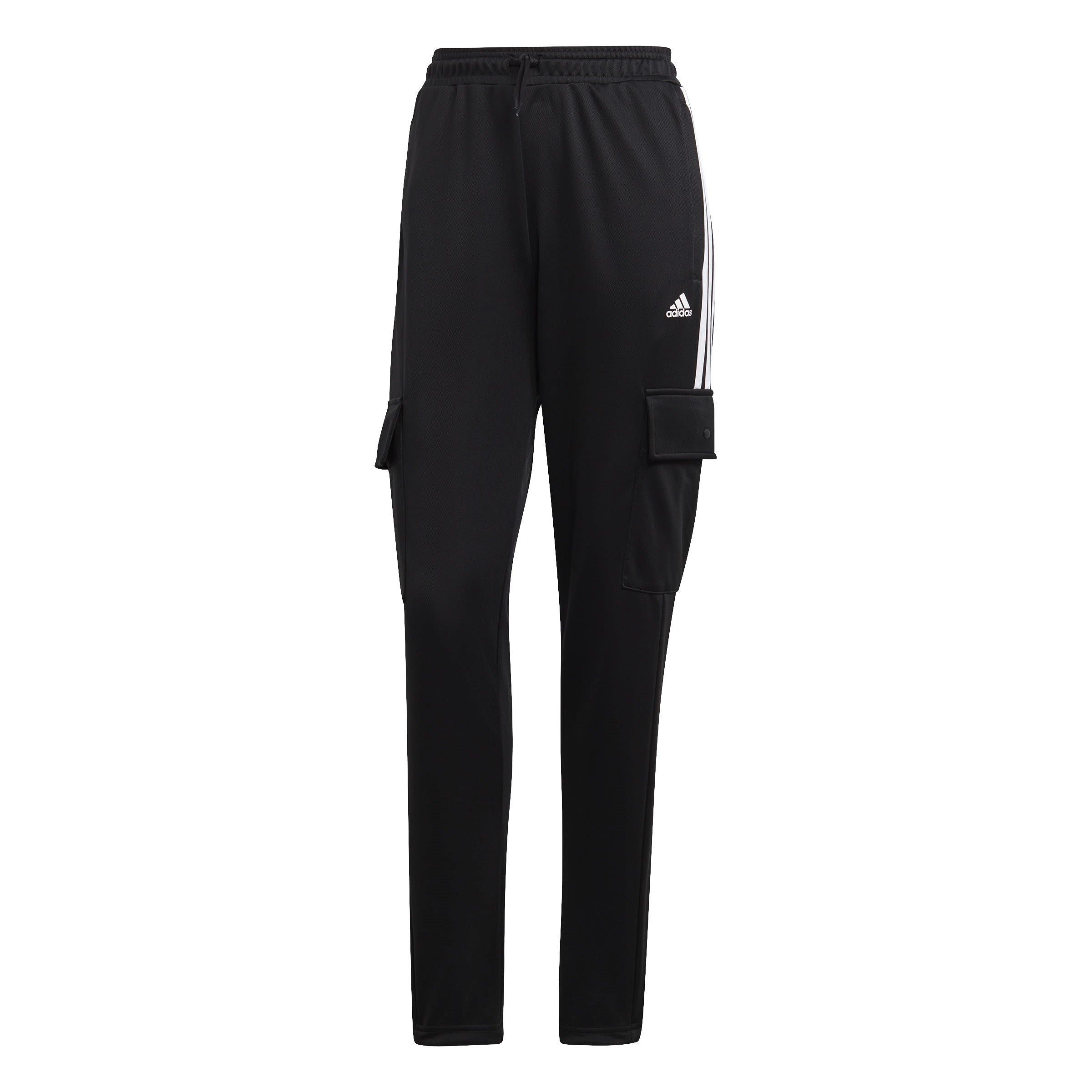 Adidas Women's Tiro Cargo Tracksuit Bottoms - Black/White - XS (4-6)