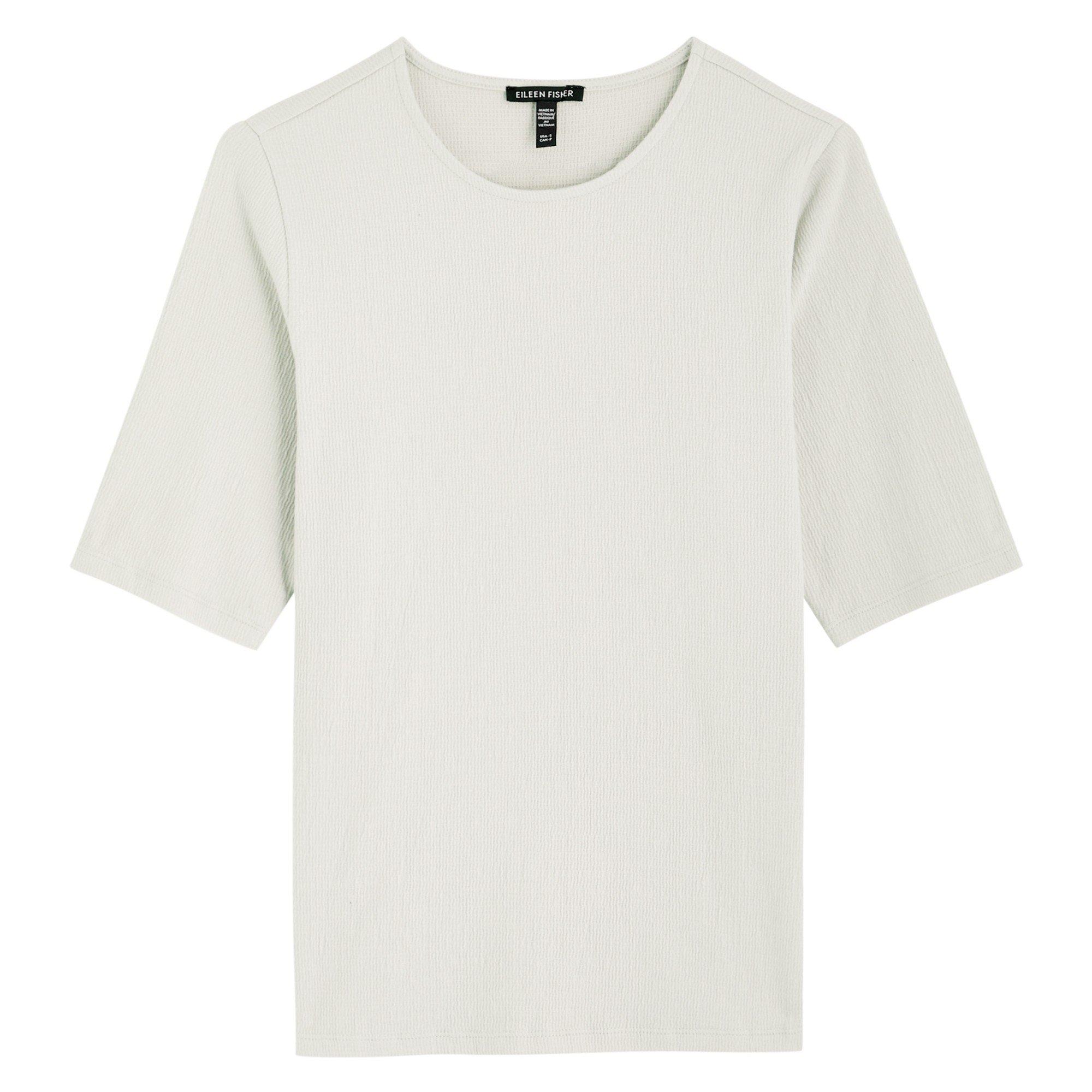 OFF WHITE - Eileen Fisher - T CREW NK ELBOW SLV TOP