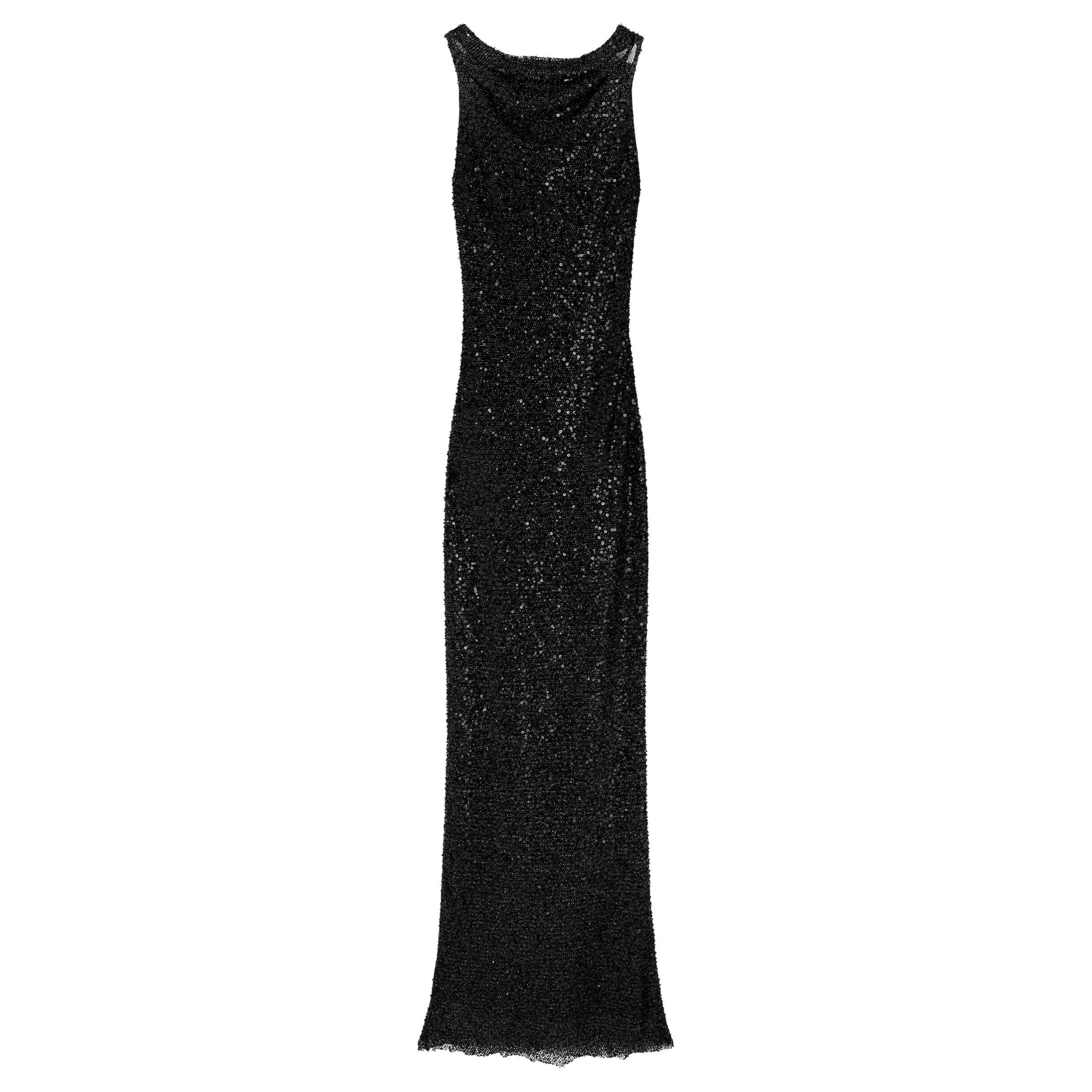 BLACK - Rebecca Vallance - Women's Sequin Mesh Ball Gown