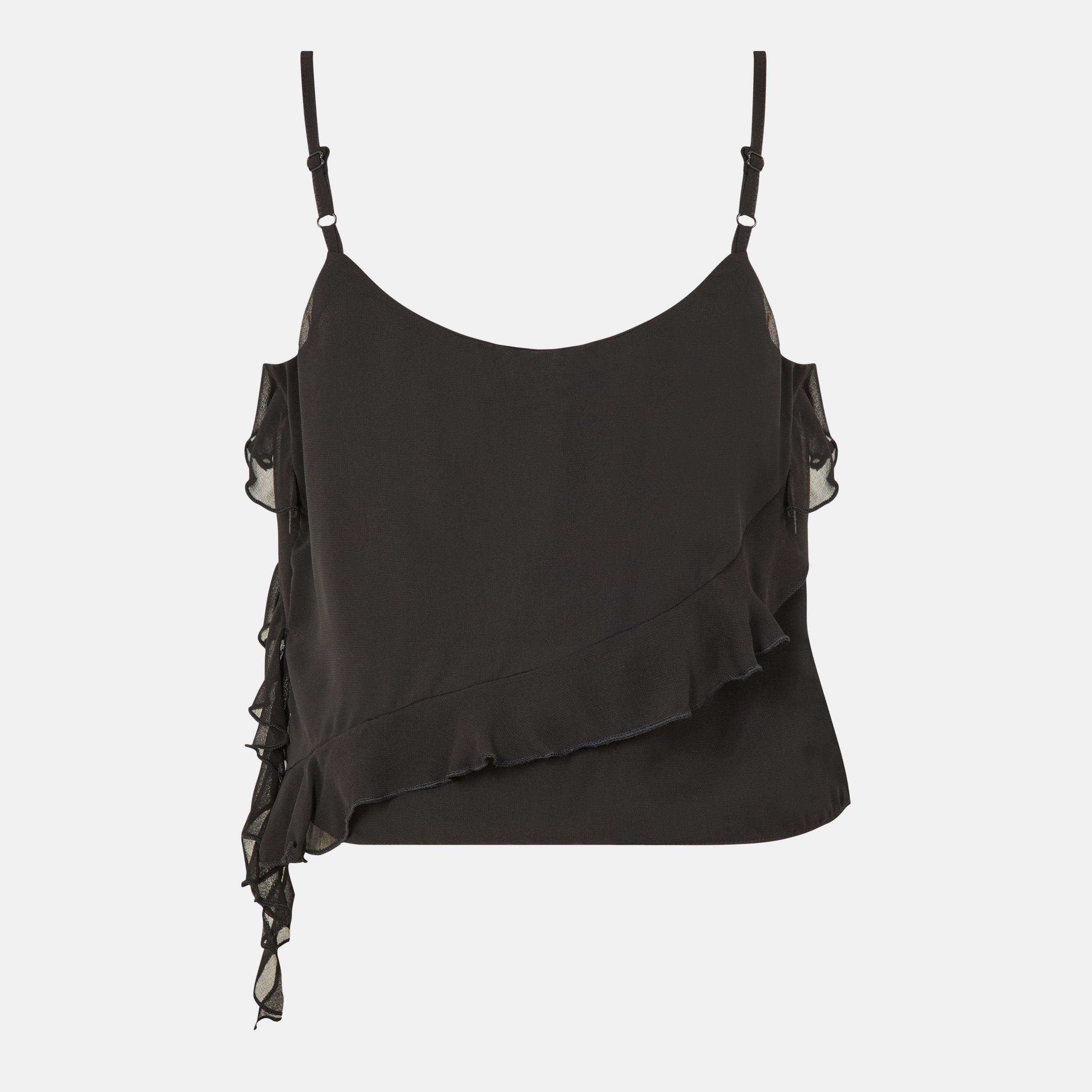 Black - Jack Wills - Frill Cami Top - 2