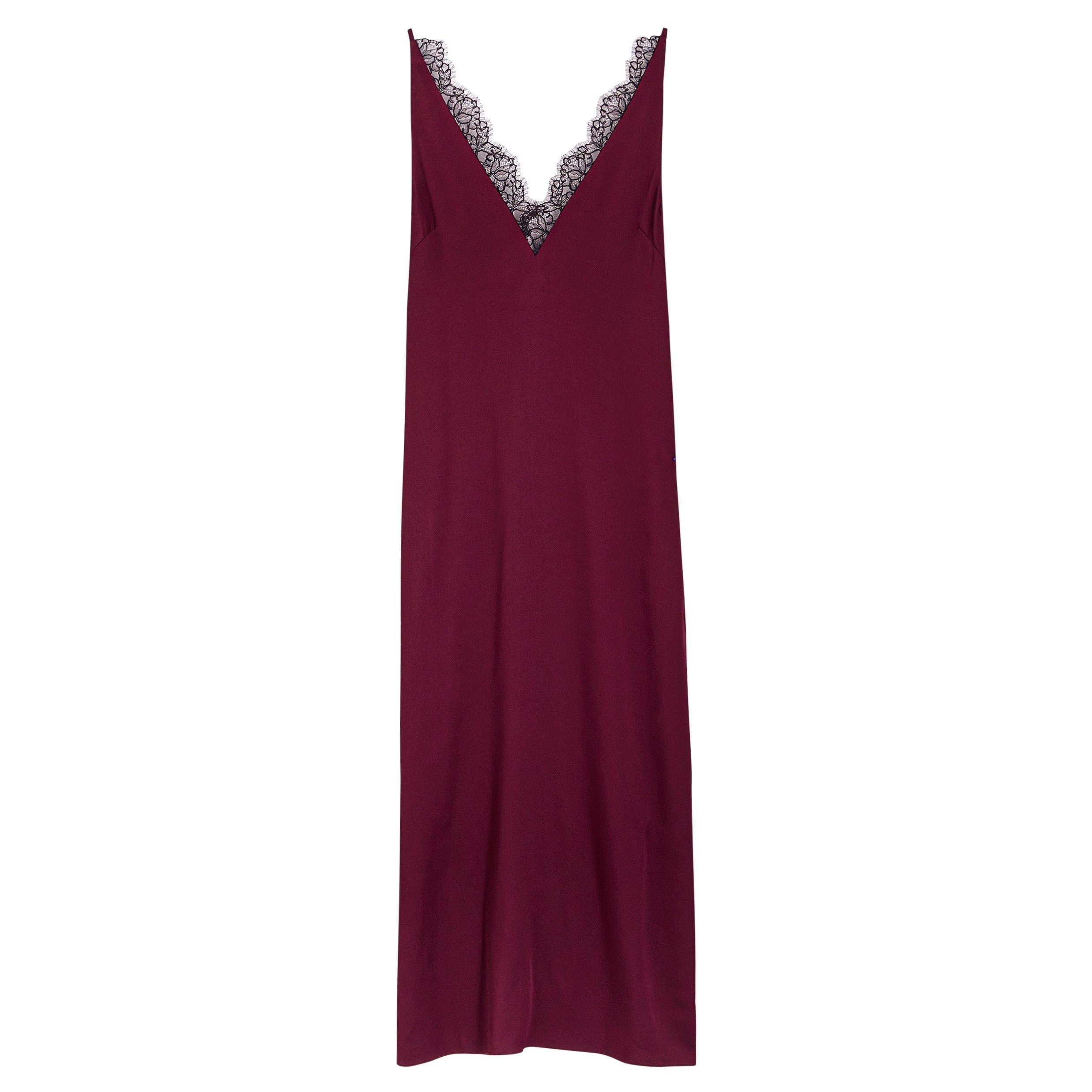 BORDEAUX - Stella McCartney - SATIN SLIP DRESS