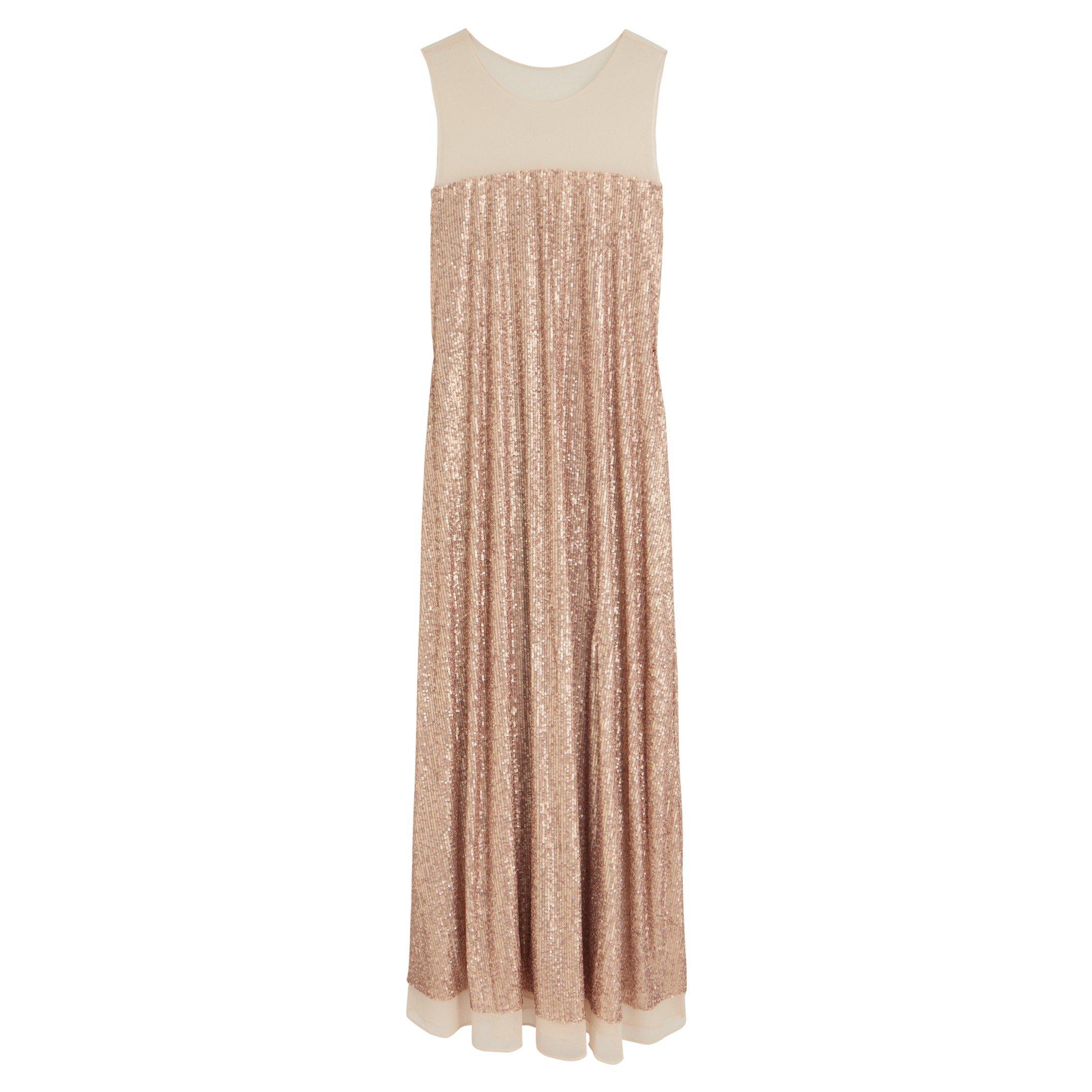BEIGE - Norma Kamali - LD SL MAXI MESH DRESS