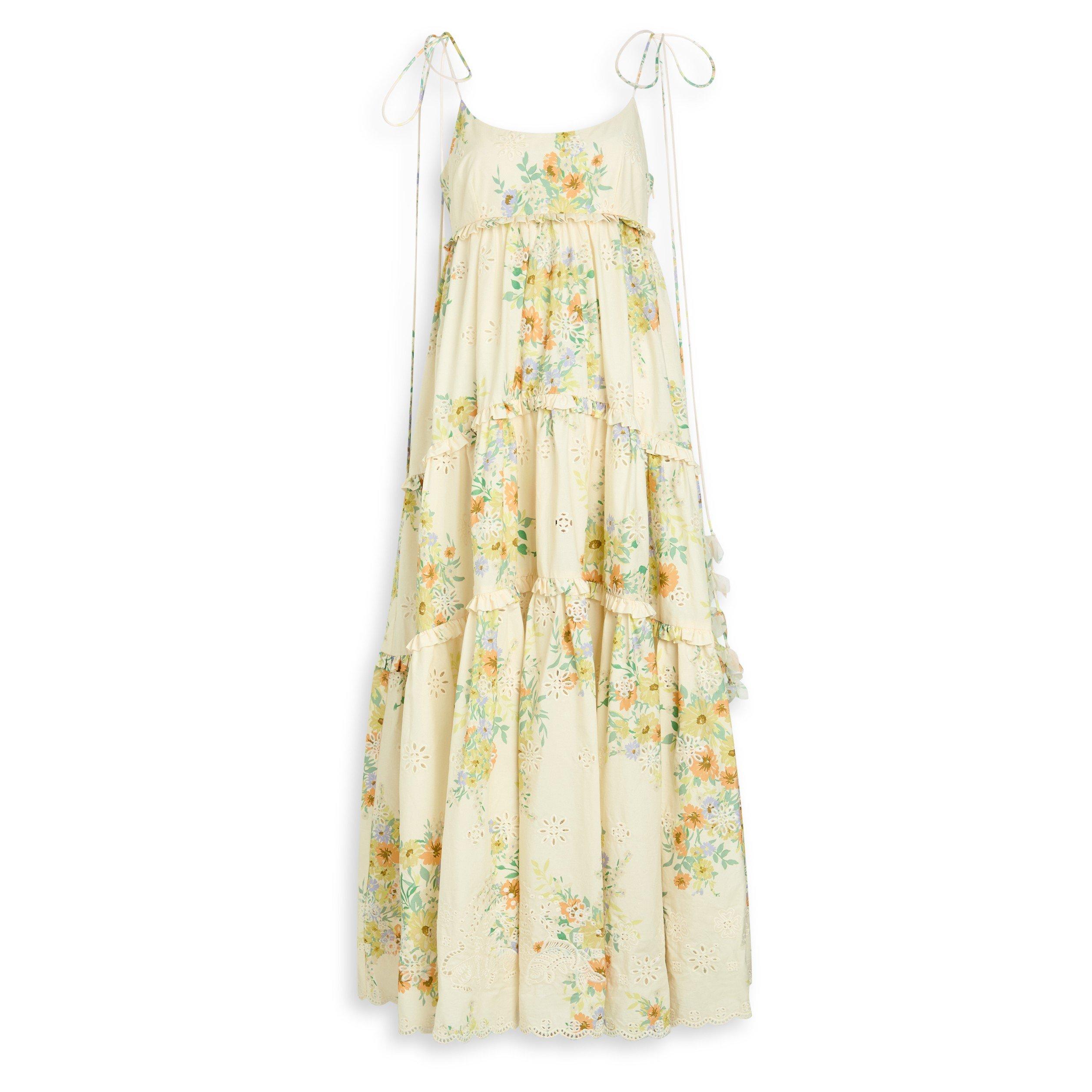 CREAM AND OTHER - Alemais - JULIETTE TIERED MIDI DRESS