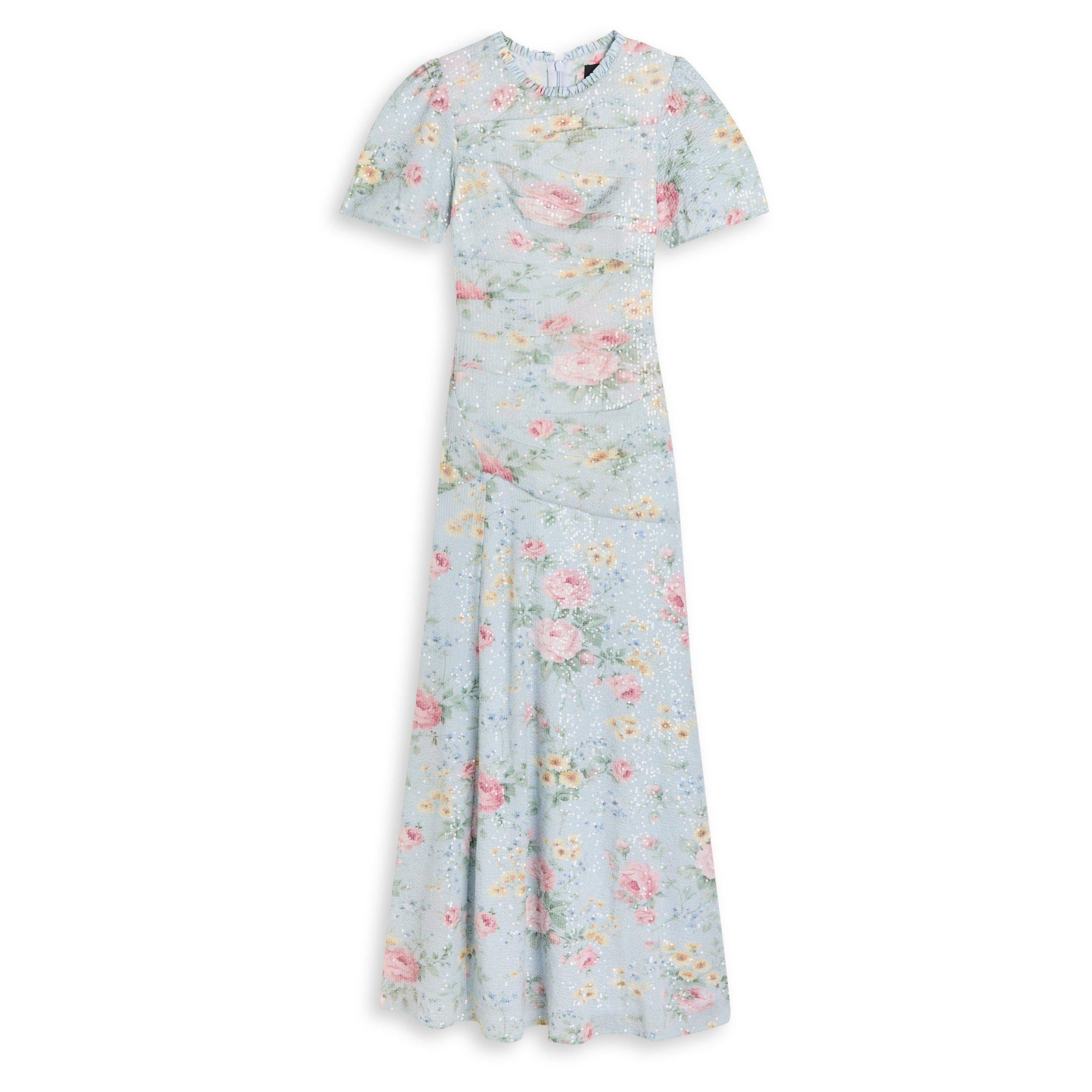 LIGHT BLUE - Needle and Thread - LD SS POMPADOUR SQ GOWN