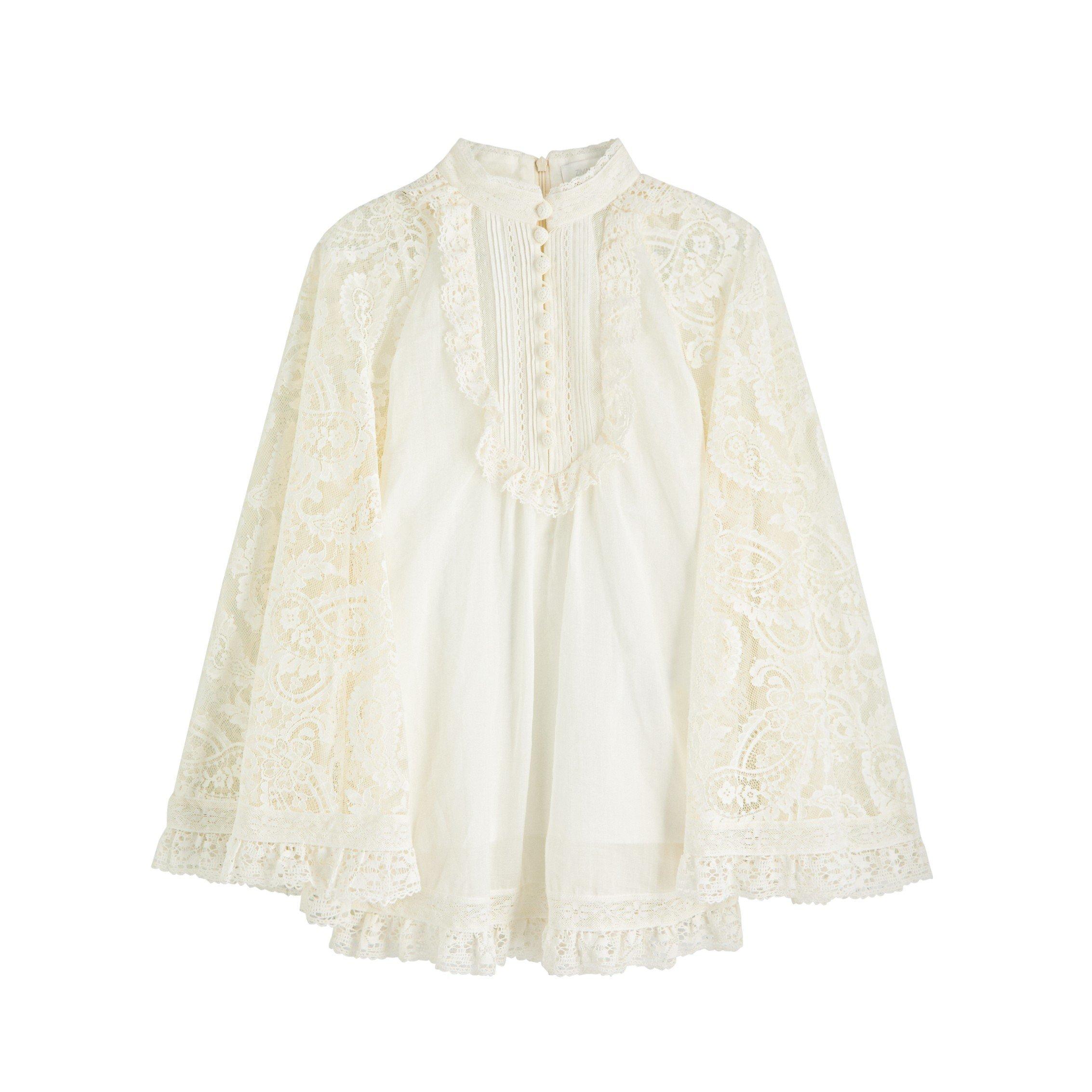 CREAM - Zimmermann - ASCENSION LACE YOKE TUNIC