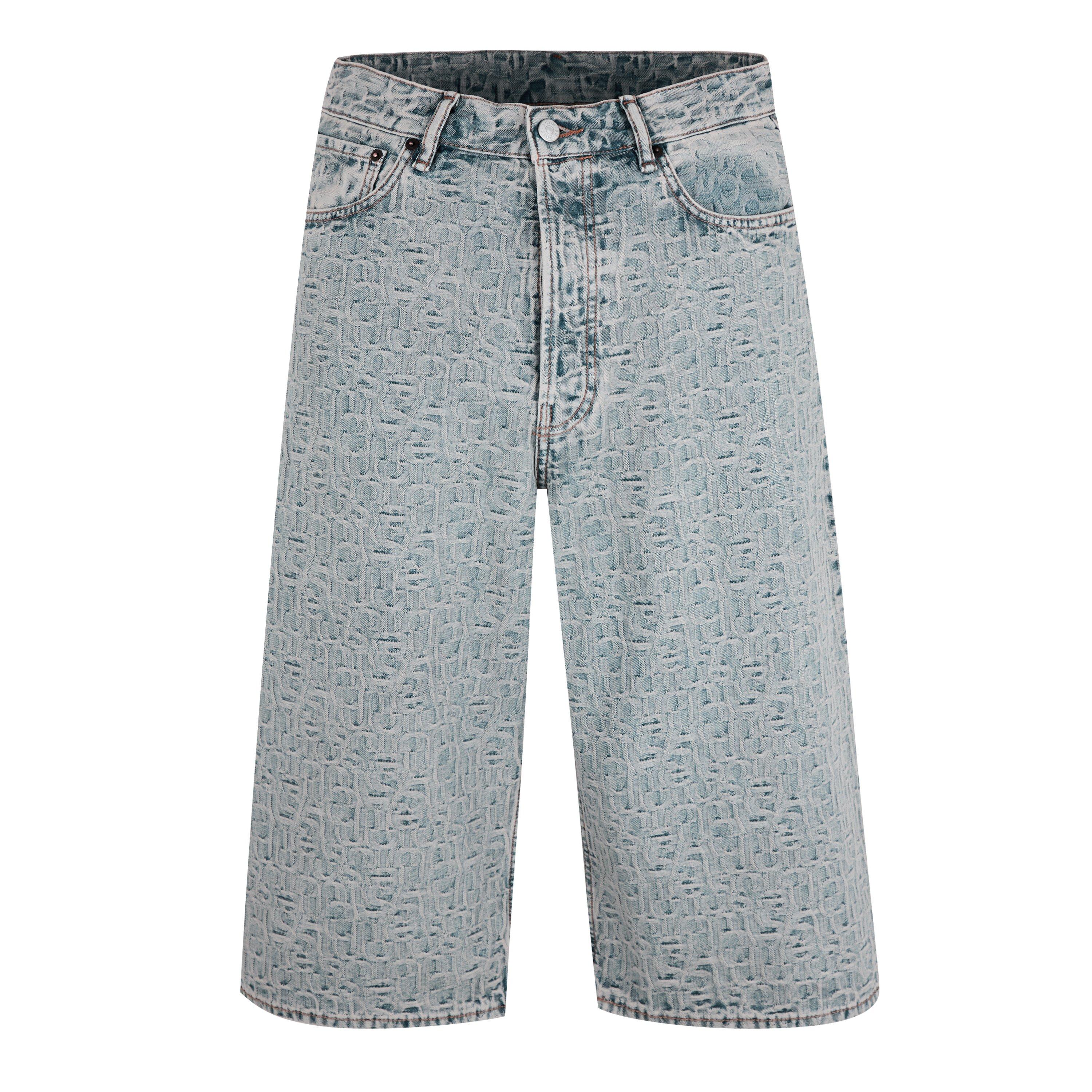 Blue/Beige - Acne Studios - Monogram Shorts - 5