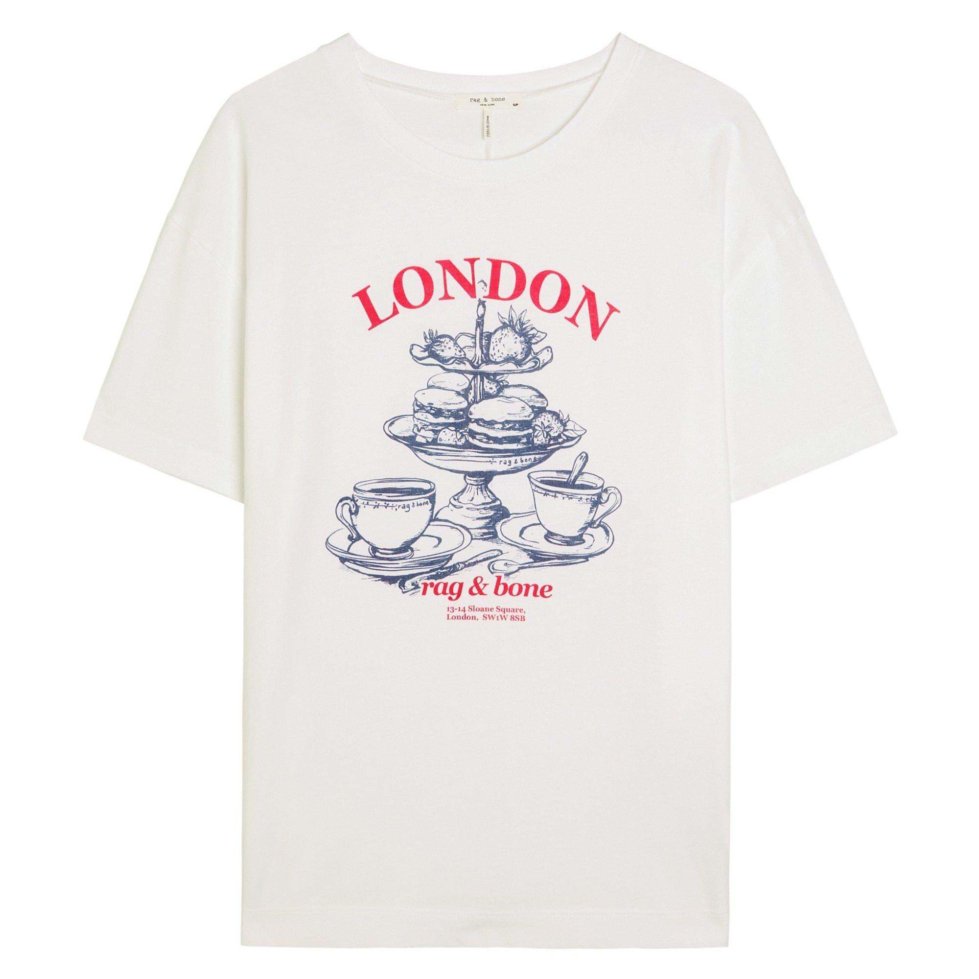 WHITE - Rag and Bone - rb london bf tee