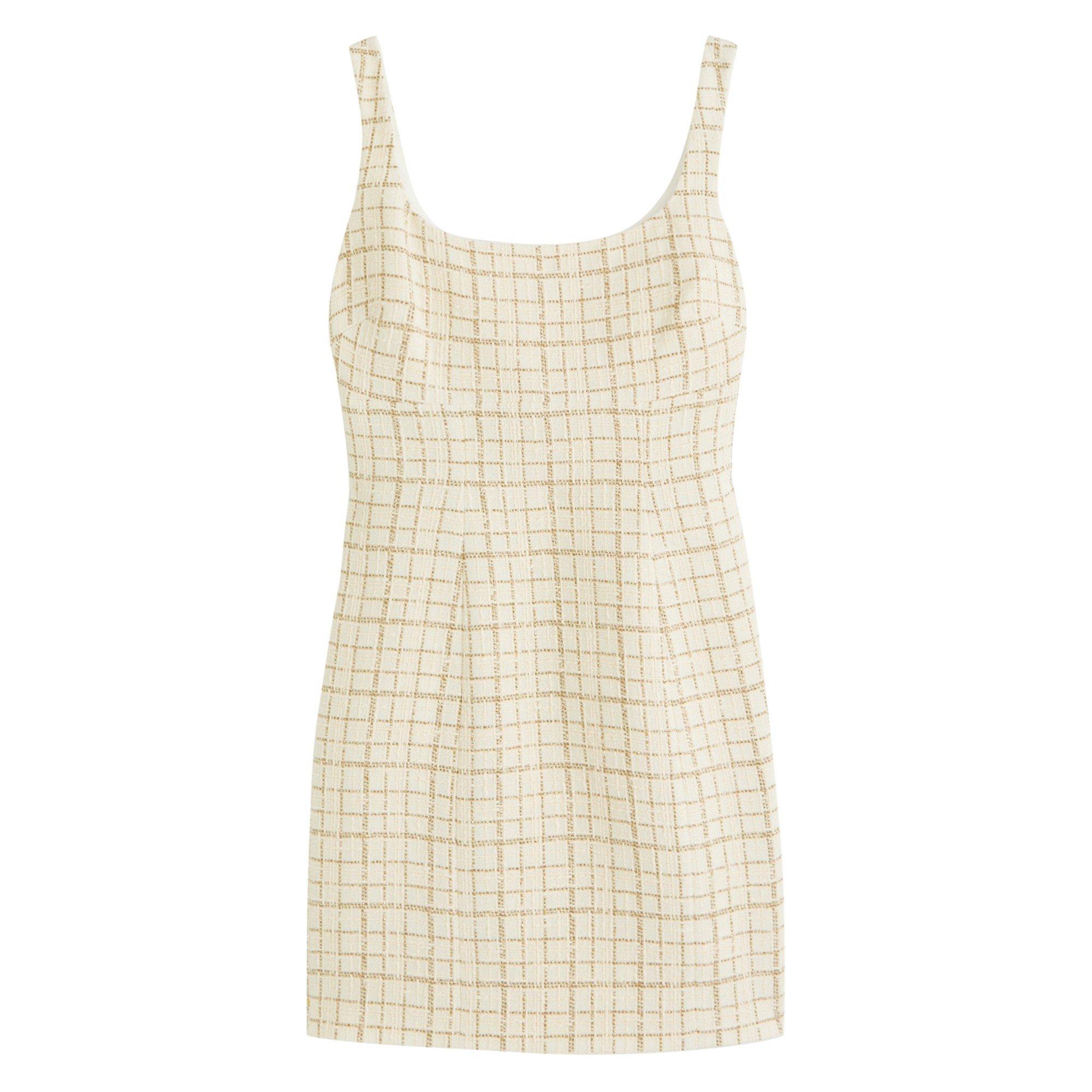WHITE AND GOLD - Veronica Beard - SD SS BRIGITTE DRESS
