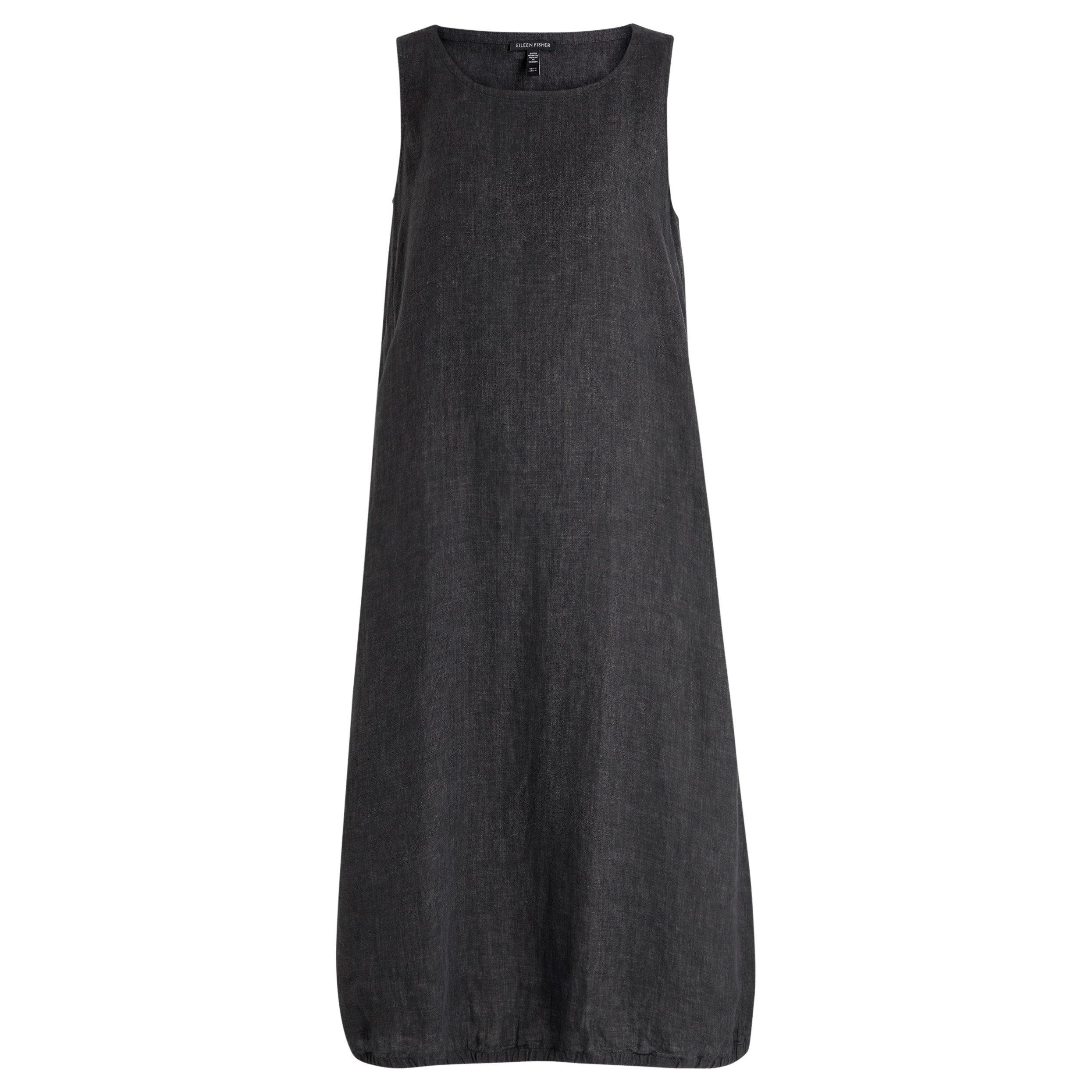CHARCOAL - Eileen Fisher - LD BALLET NK LANTERN DRESS
