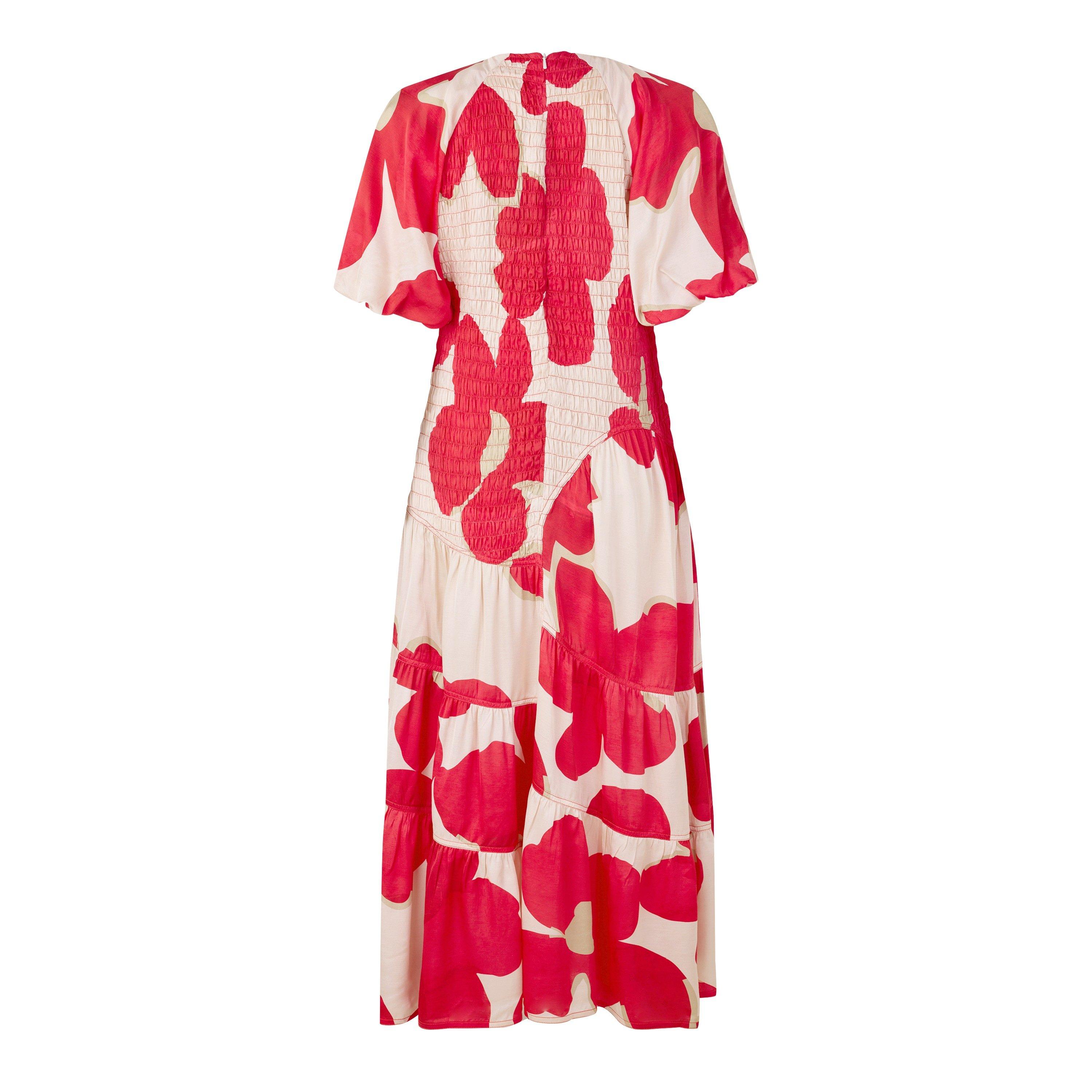 WHITE AND RED - Lovebirds - SD SS SMOCKED VALENCIA DR - 2