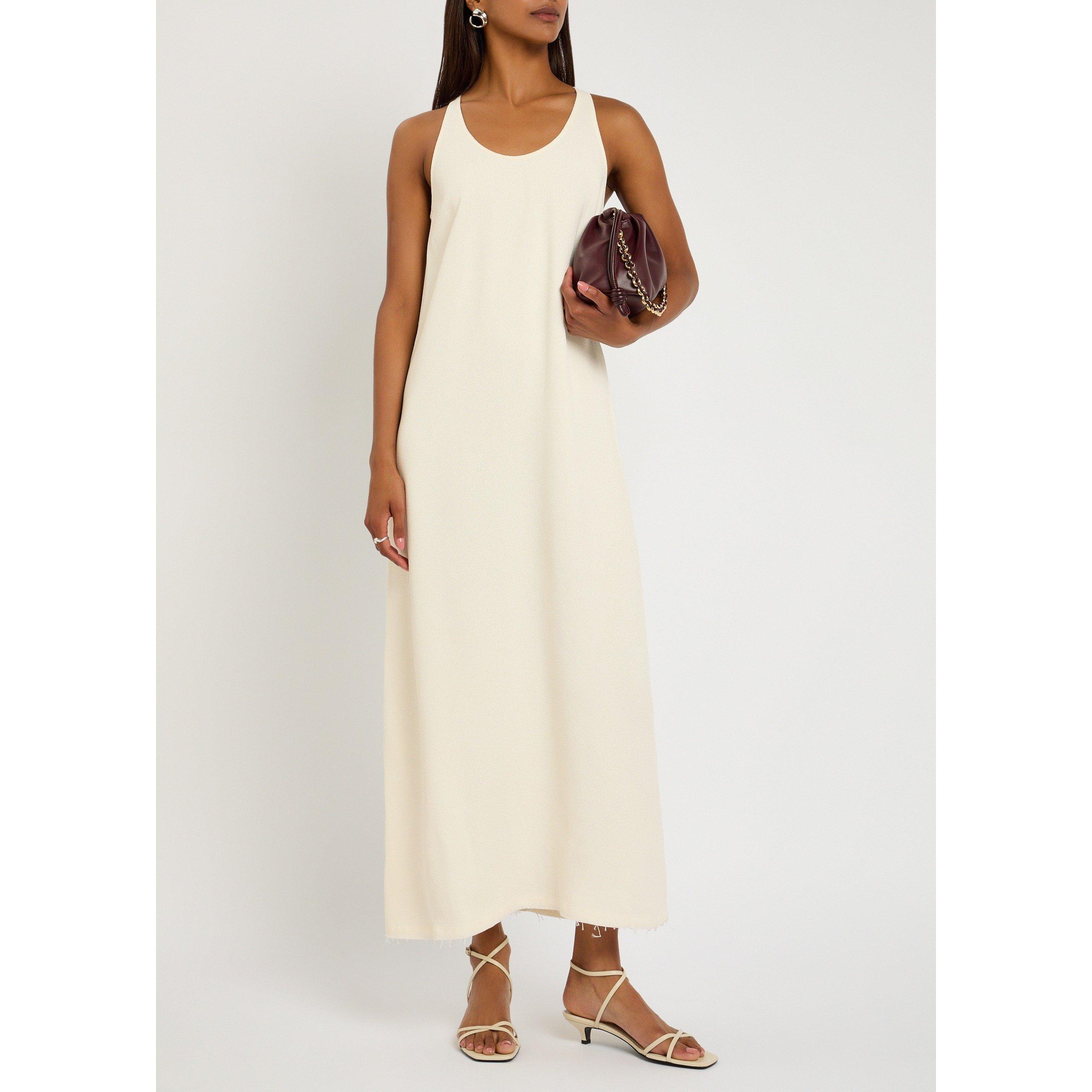 BEIGE - Toteme - Women's Sable Scoop-Neck Viscose Maxi Dress - 5
