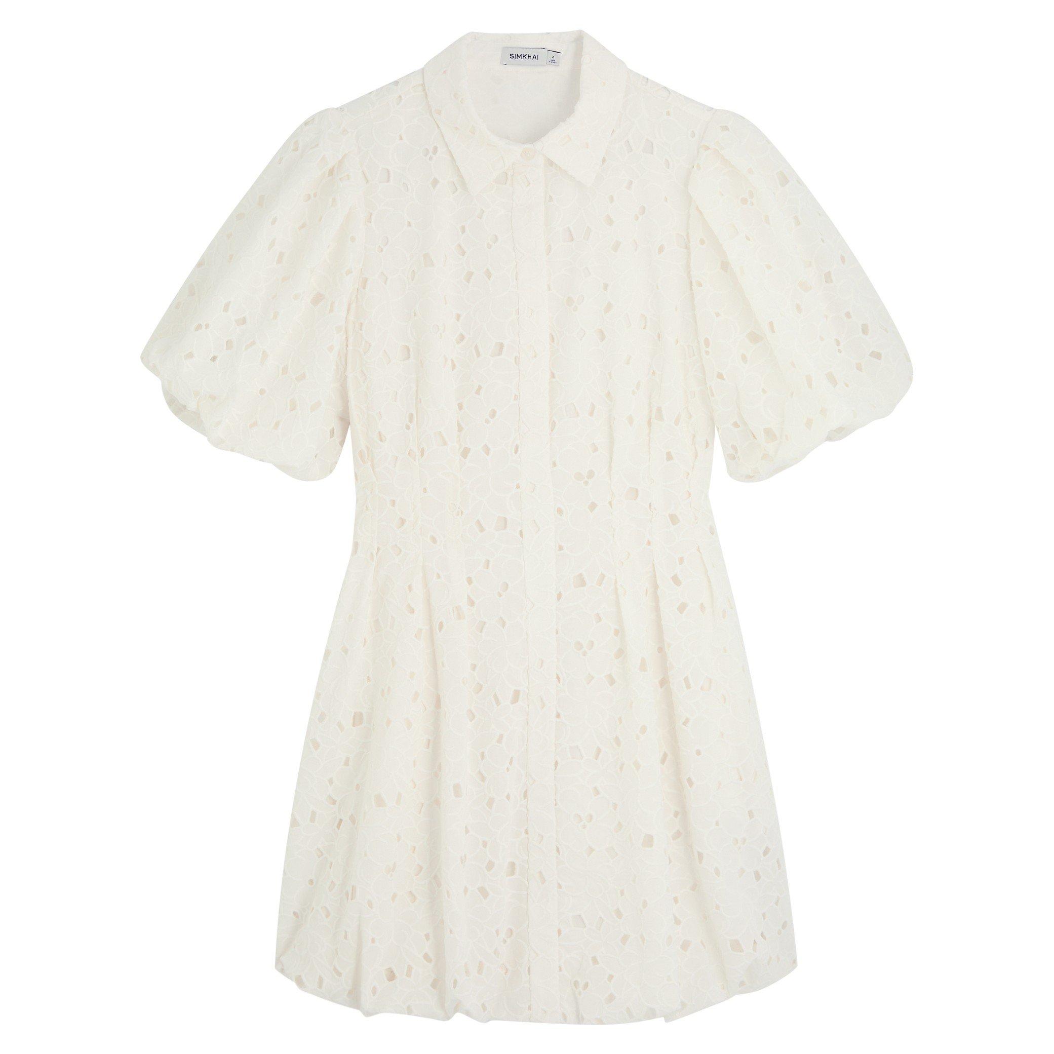 WHITE - Jonathan Simkhai - SD SS CLEO BALLOON BROID MINI