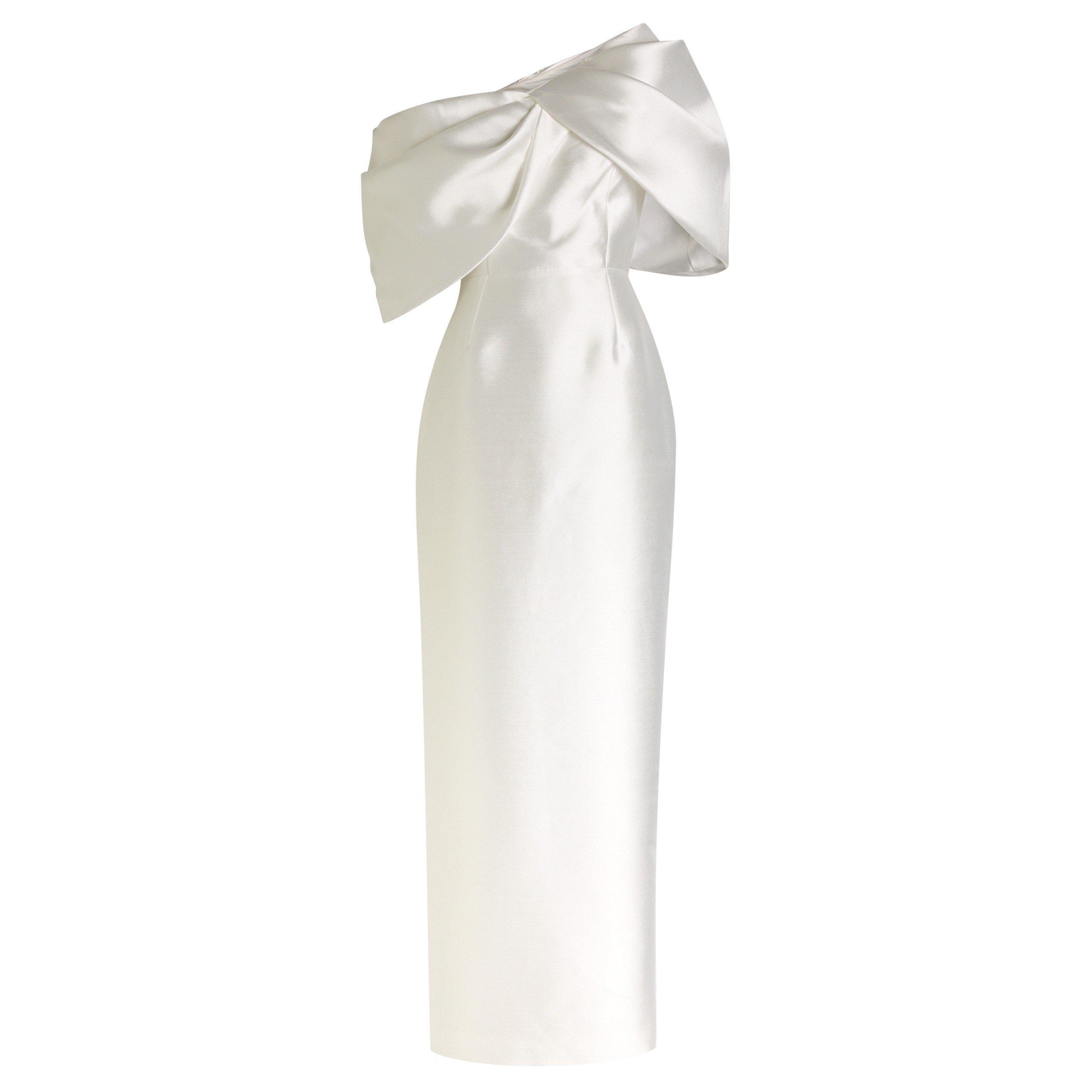 CREAM - Solace London - Women's Davina Asymmetric Maxi Dress - 1
