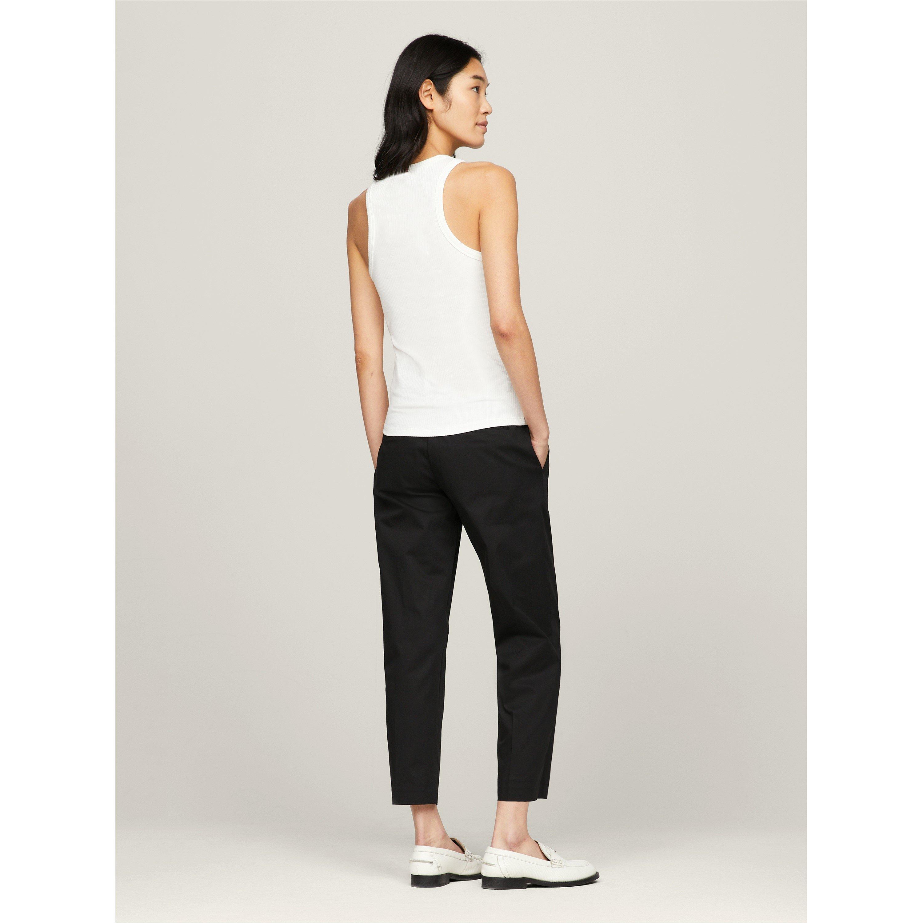 Ecru - Tommy Hilfiger - Women's Ribbed Tank Vest - 4