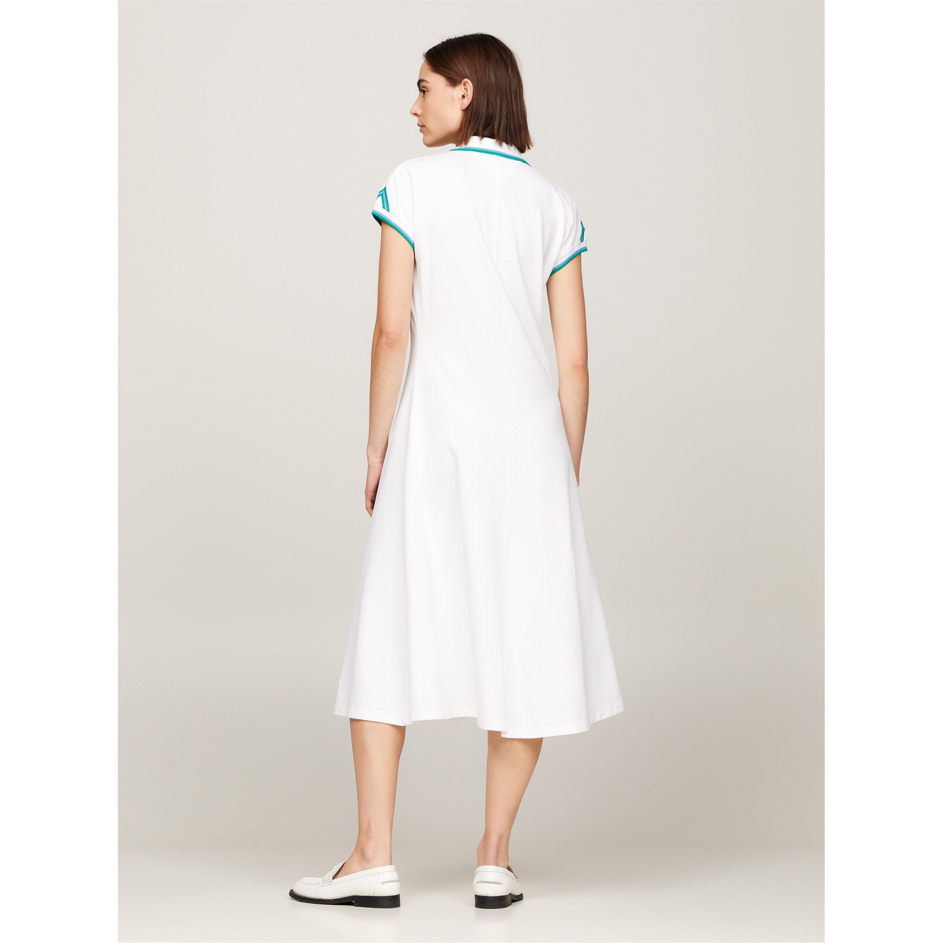 Optic White - Tommy Hilfiger - Women's Polo Dress - 3