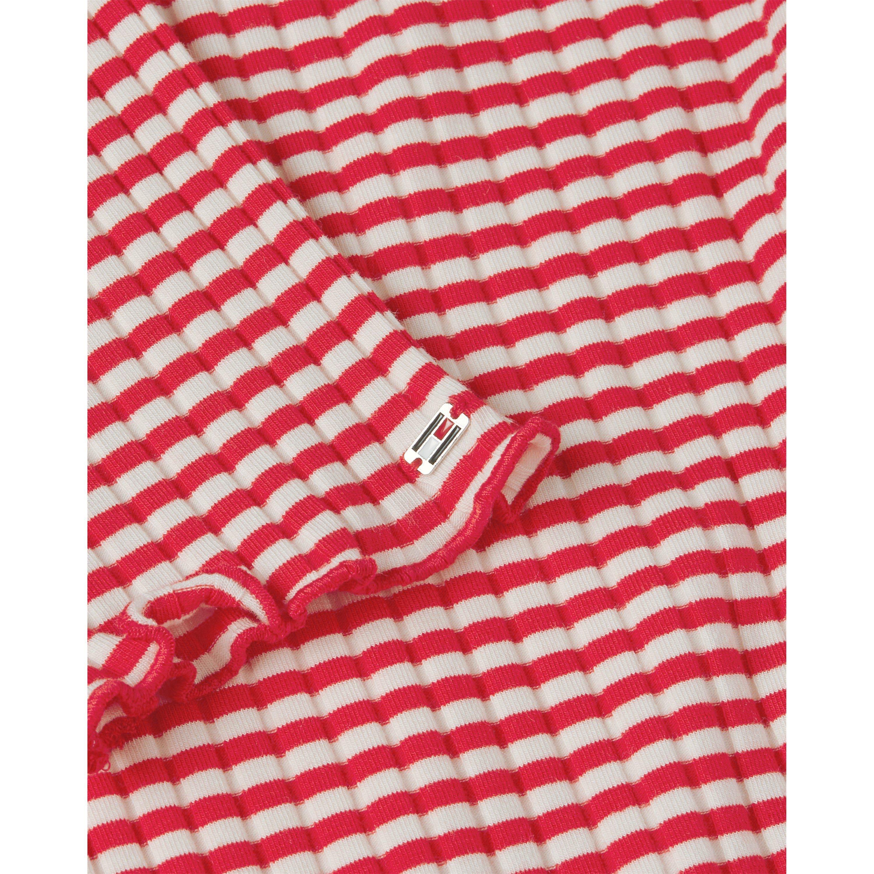Stp Fierce Red - Tommy Hilfiger - Women's Striped Slim Fit T-Shirt - 7