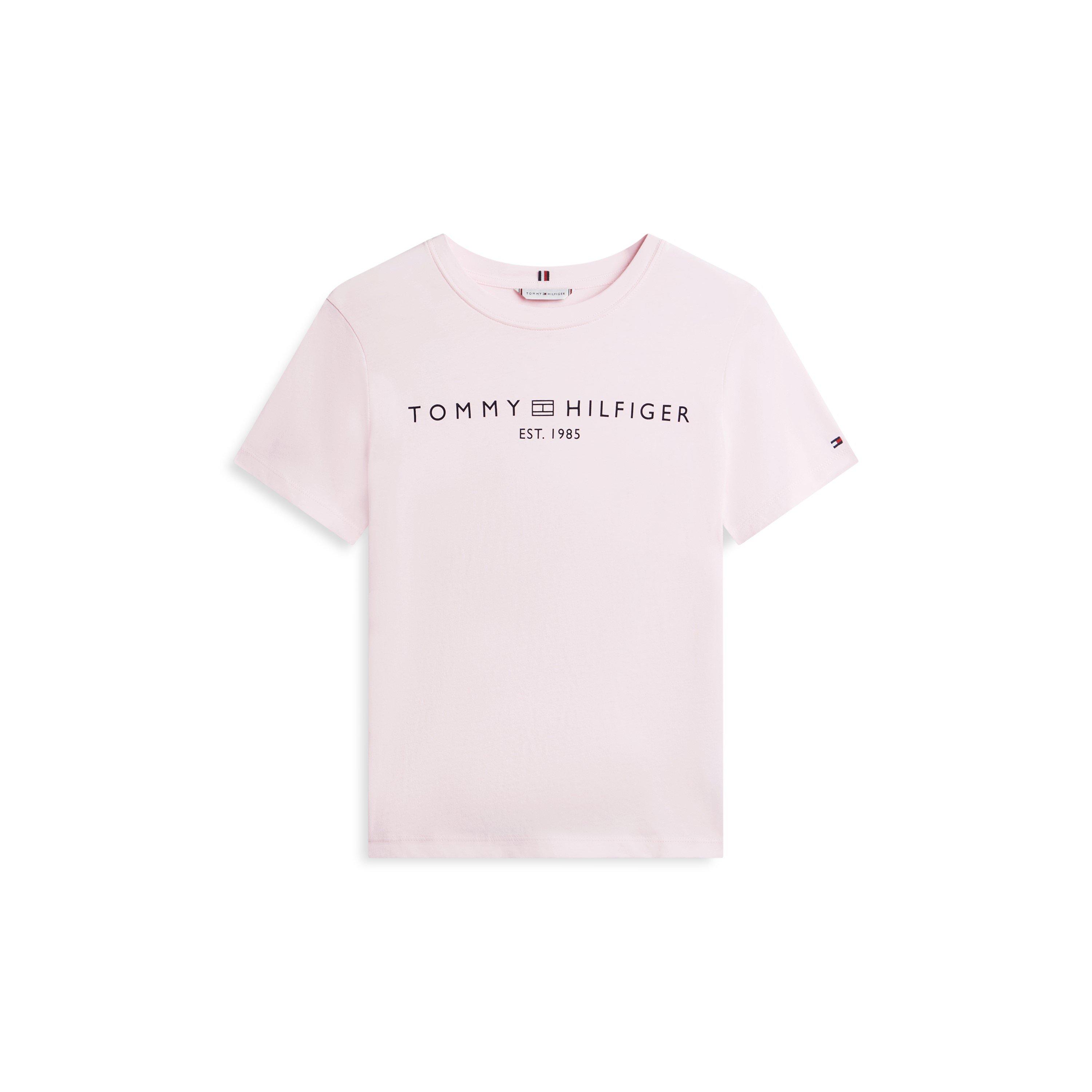 Tommy Hilfiger Women's Corp Logo T-Shirt - Light Pink - 12 (M)