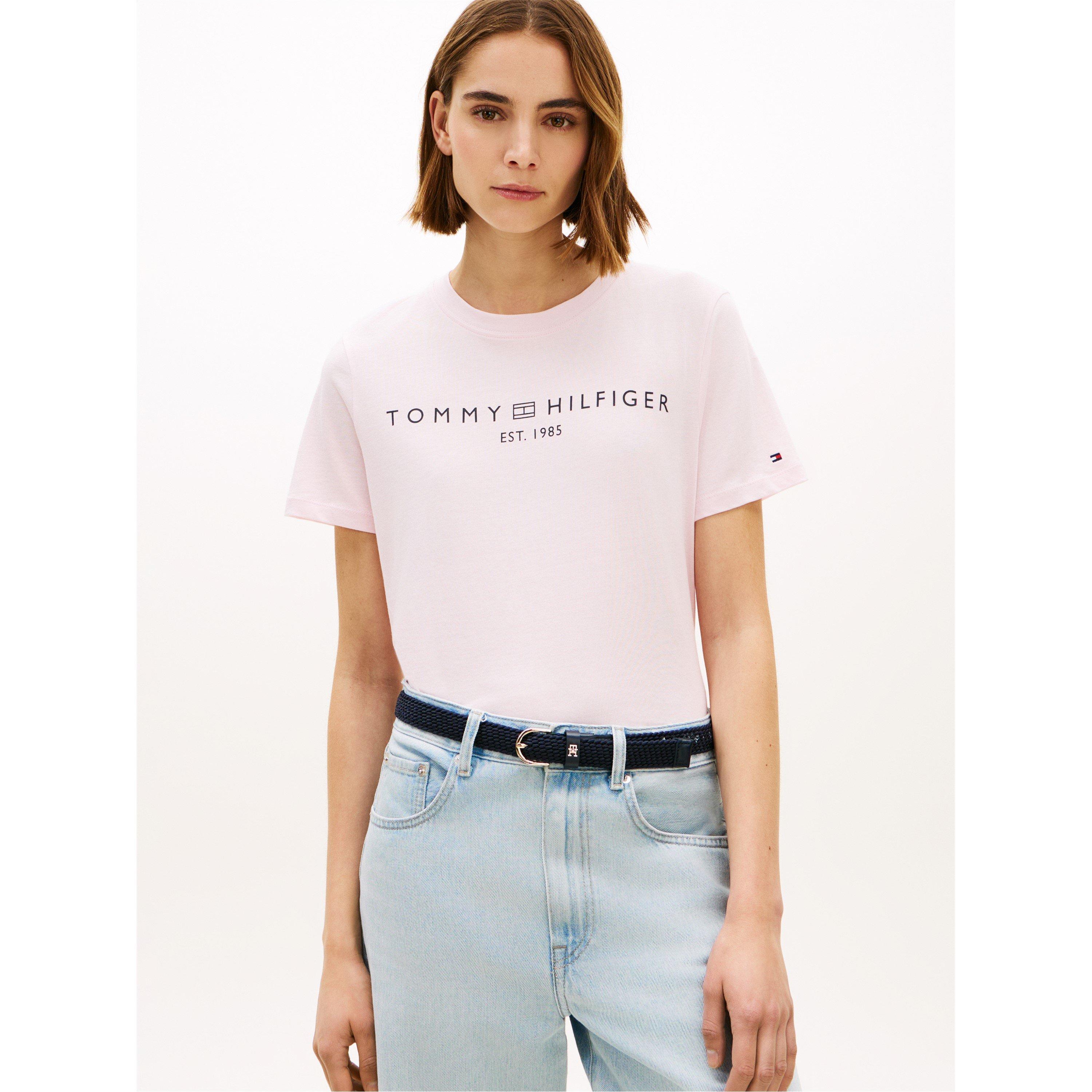 Light Pink - Tommy Hilfiger - Women's Corp Logo T-Shirt - 2