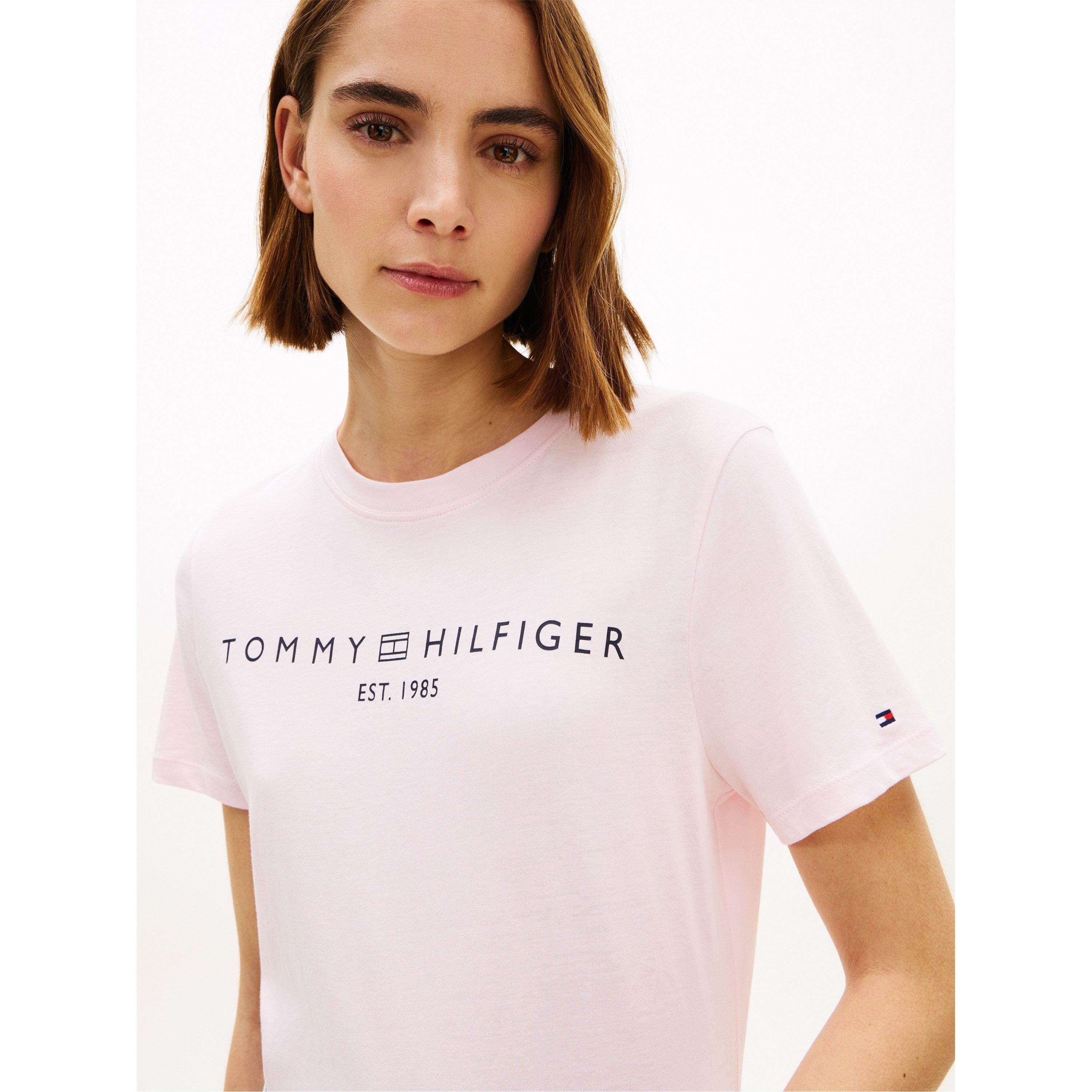 Light Pink - Tommy Hilfiger - Women's Corp Logo T-Shirt - 3