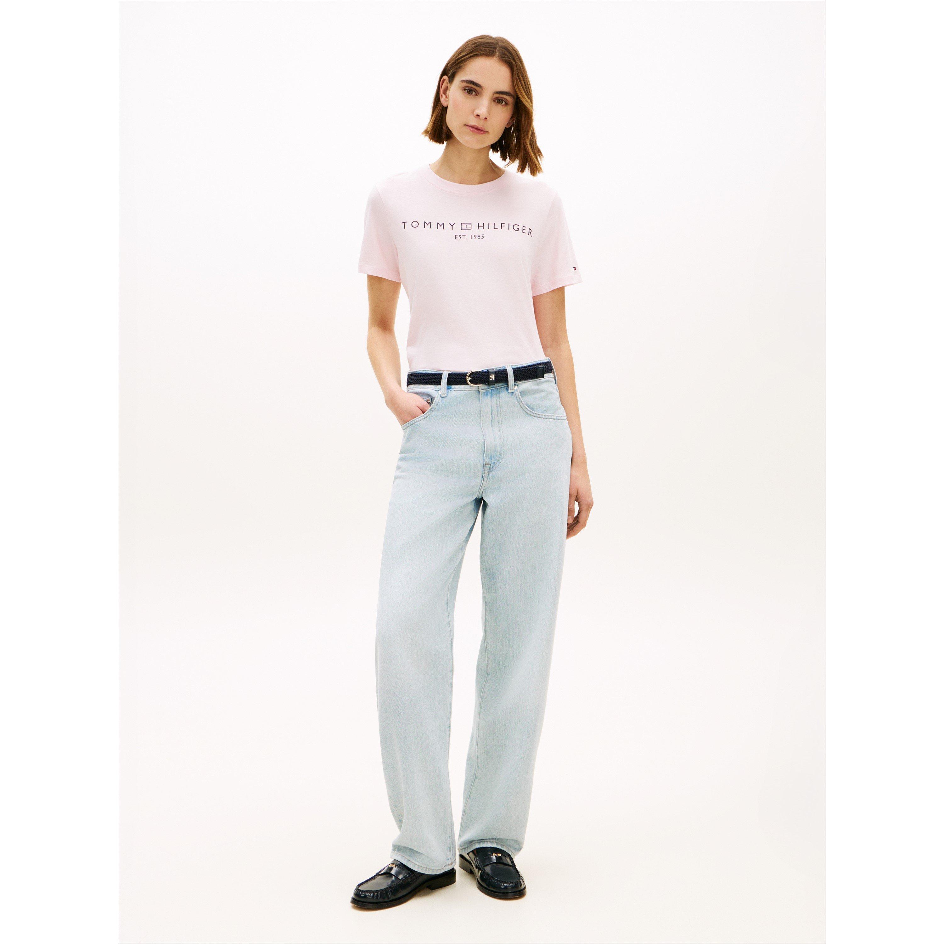 Light Pink - Tommy Hilfiger - Women's Corp Logo T-Shirt - 4