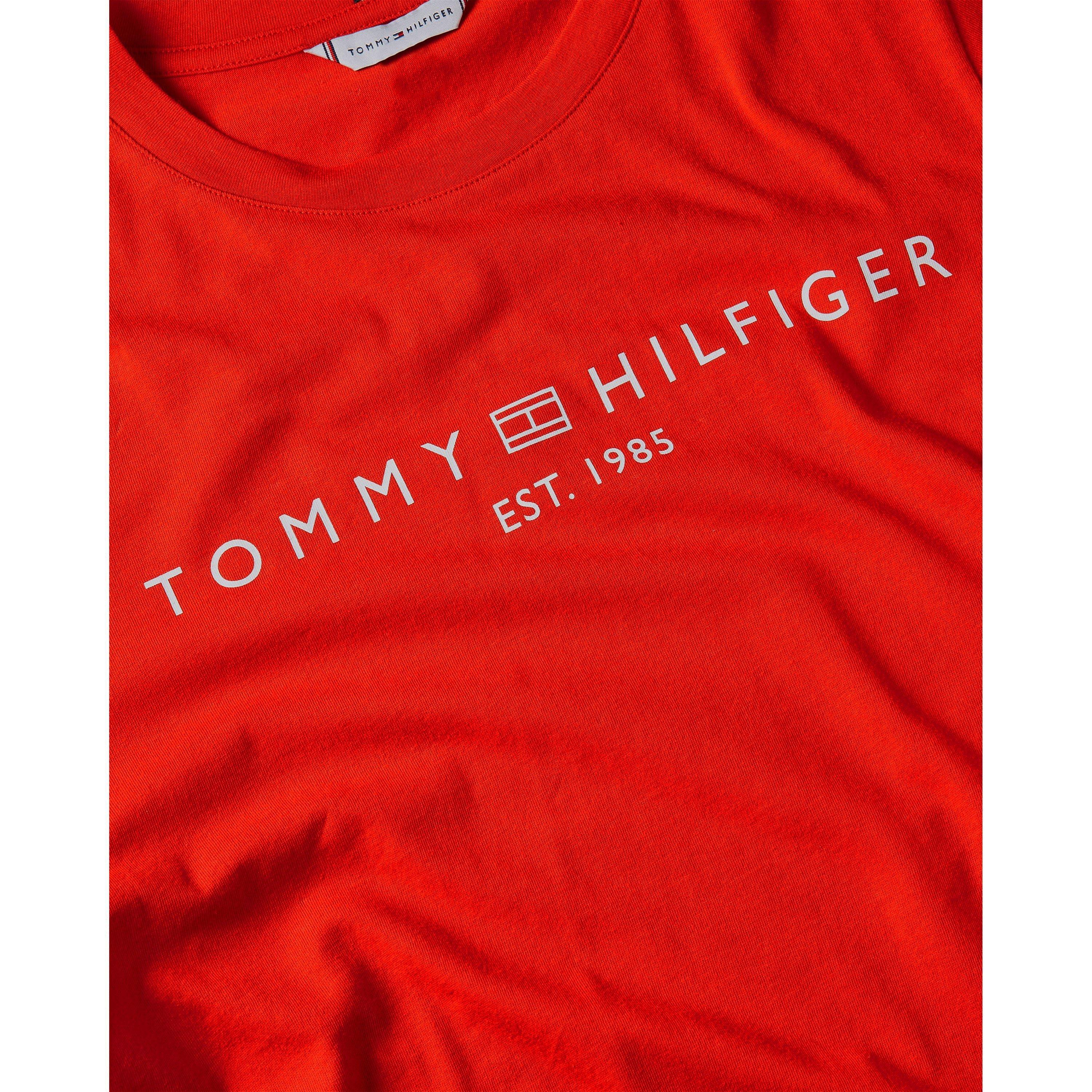 Fierce Red - Tommy Hilfiger - Women's Corp Logo Regular Fit T-Shirt - 7