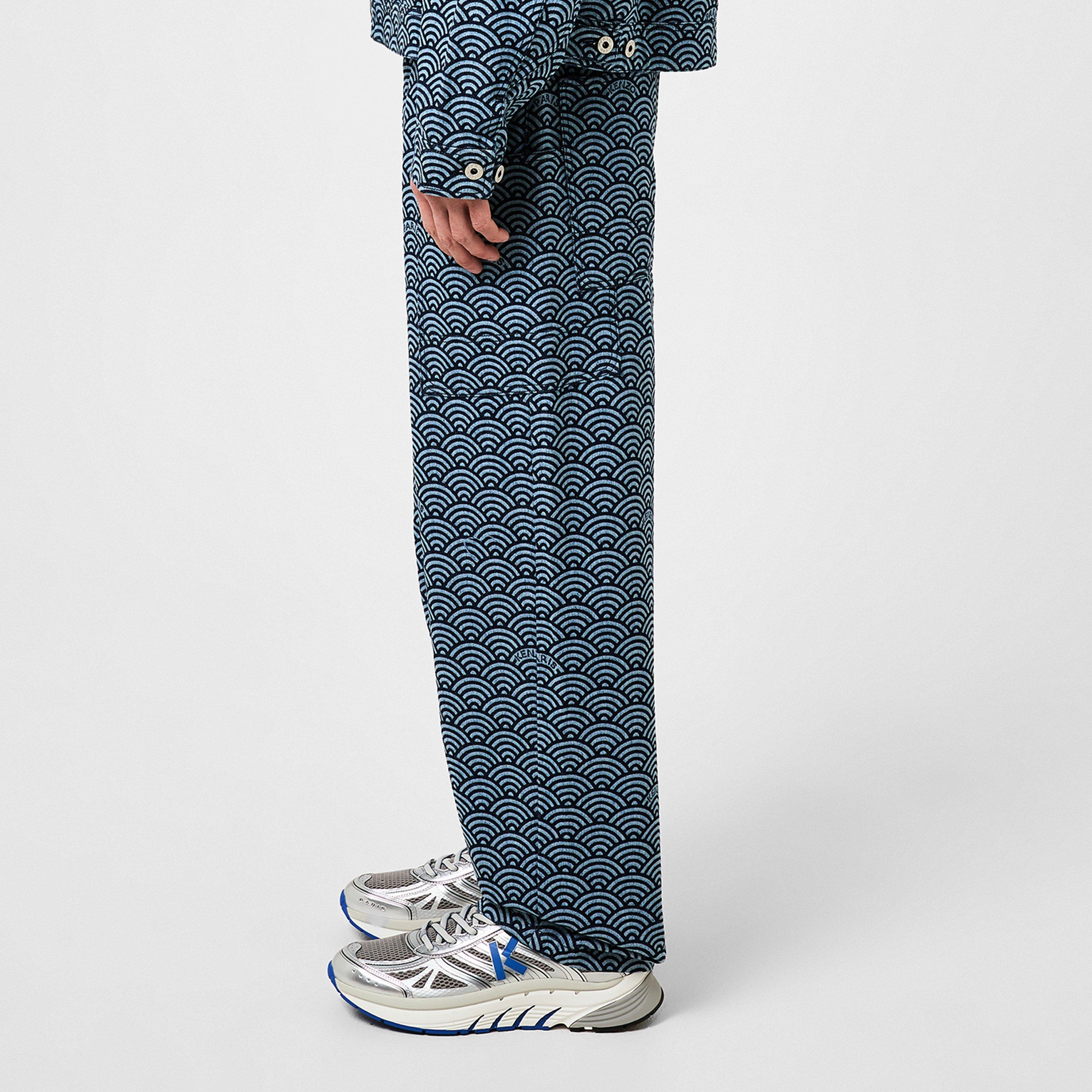 Blue Denim - Kenzo - Men's Seigaiha Straight Leg Jeans - 2