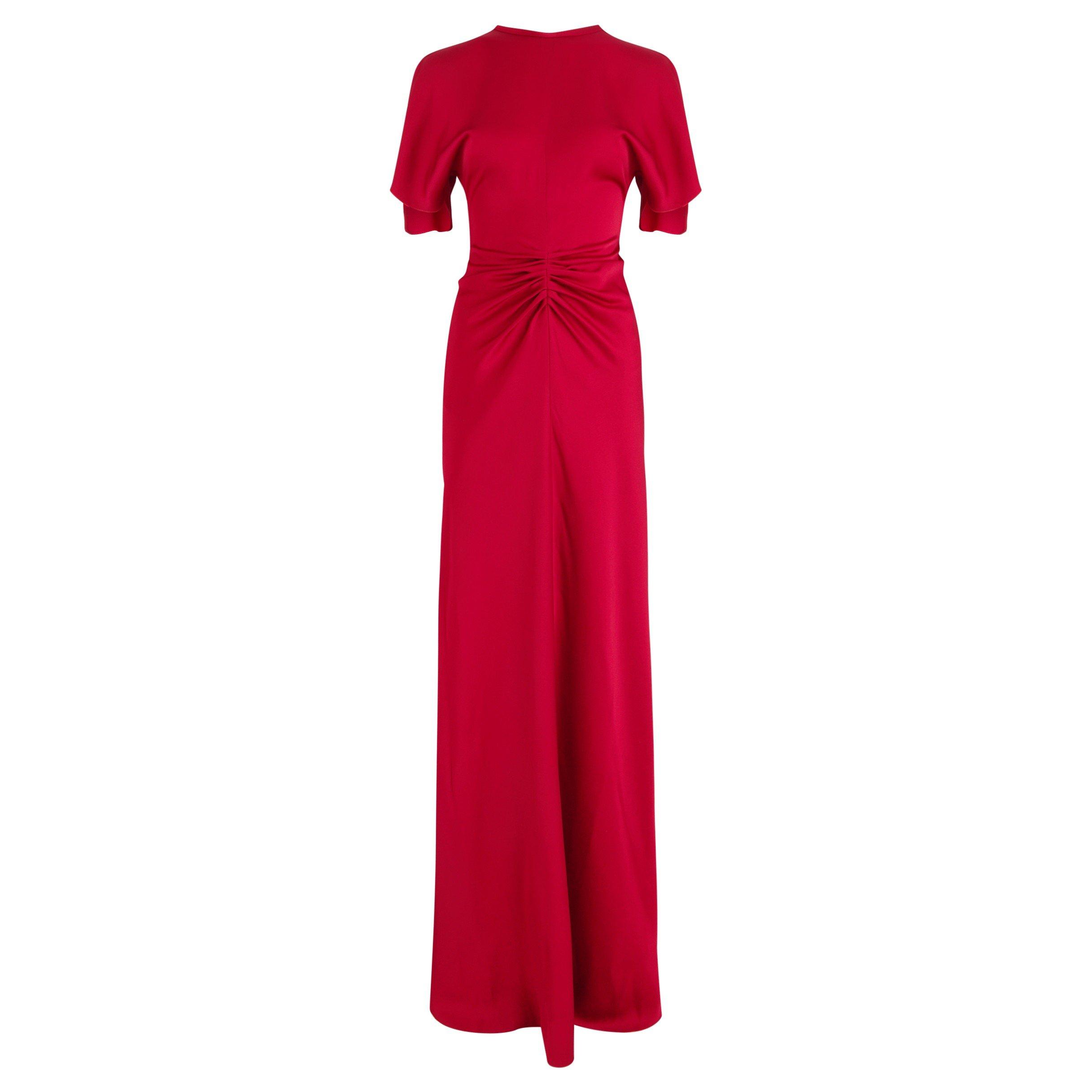 RED - Victoria Beckham - GATHERED WAIST FLOOR LENGHT