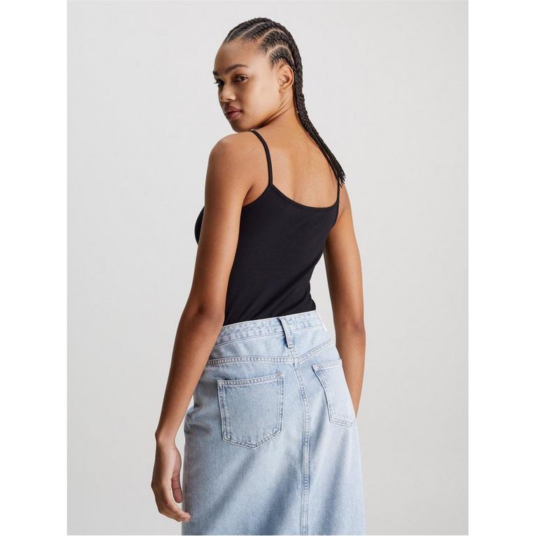 Calvin Klein Jeans | Monologo Strappy Tank Top | Cami Vests Calvin Klein Jeans | Monologo Strappy Tank Top | Cami Vests