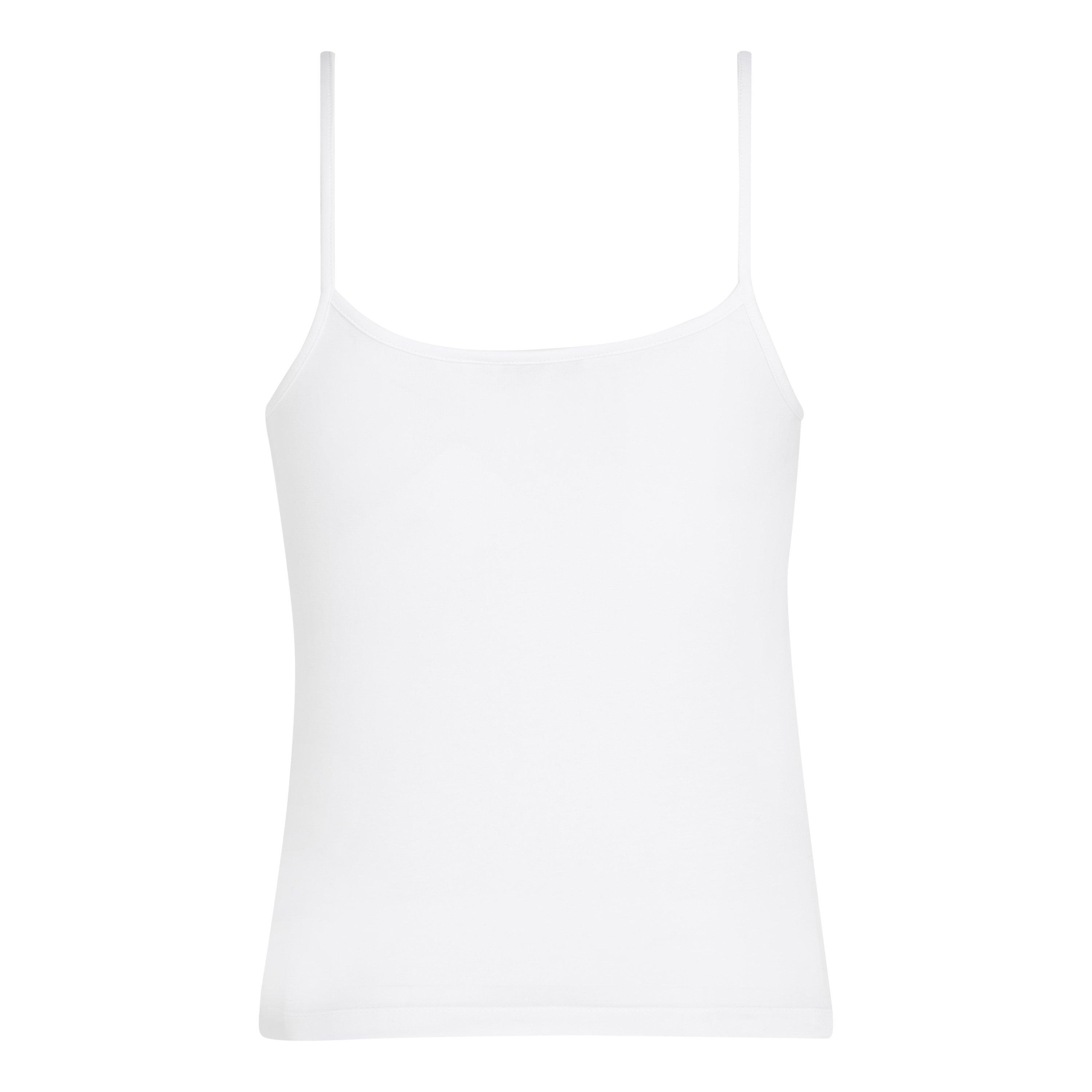 Bright White - Calvin Klein Jeans - Monologo Strappy Tank Top - 6