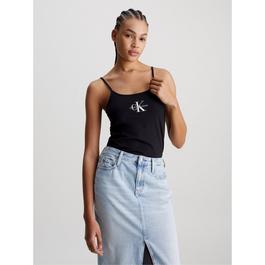 Calvin Klein Jeans Monologo Strappy Tank Top