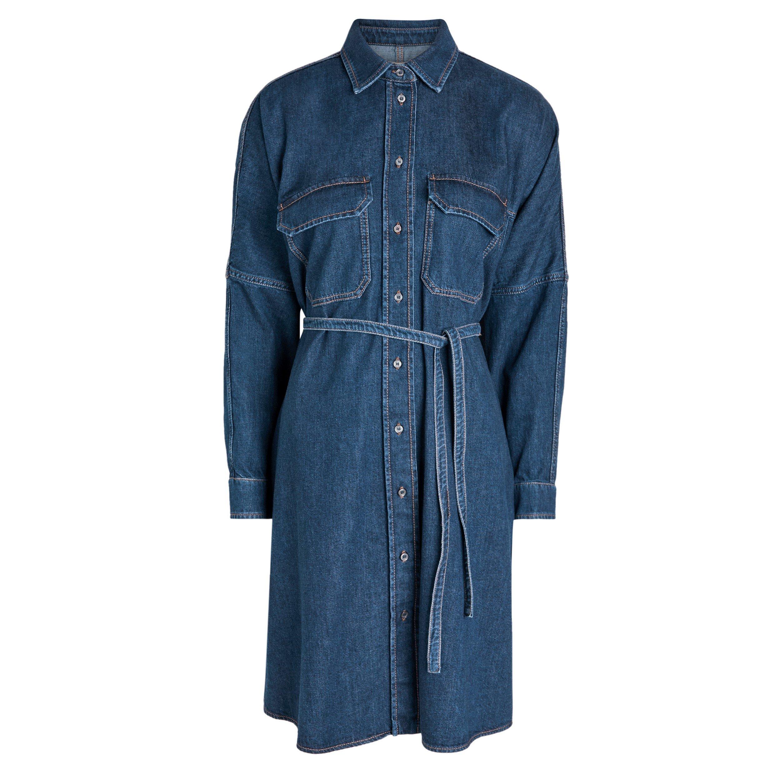 NAVY - Weekend Max Mara - SD BALENIO DENIM SHORT DRESS