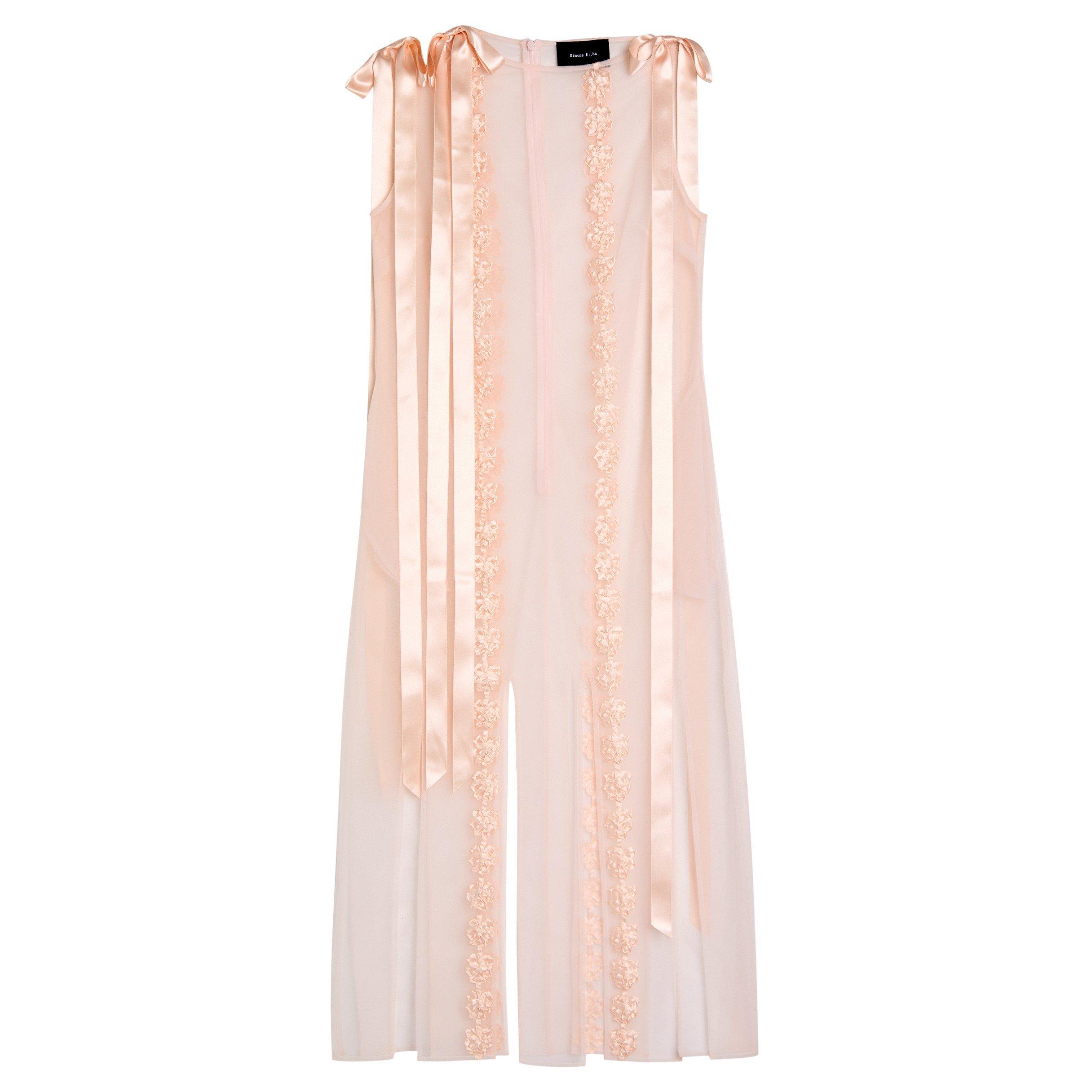 PINK - Simone Rocha - RIBBON DAISY CHAIN SLIT DRESS
