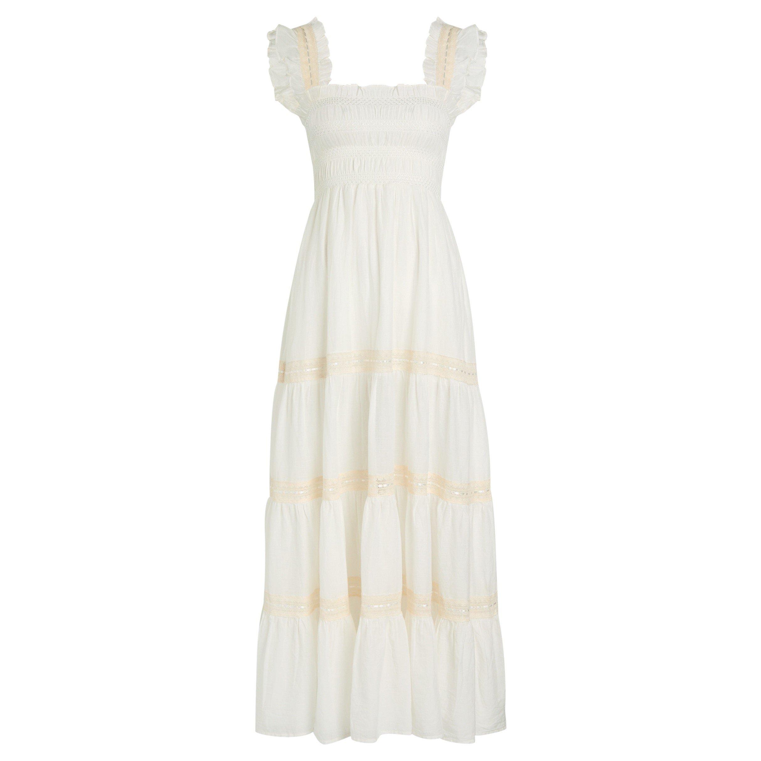 WHITE - RIXO - LD Aubrie Ivory Dress
