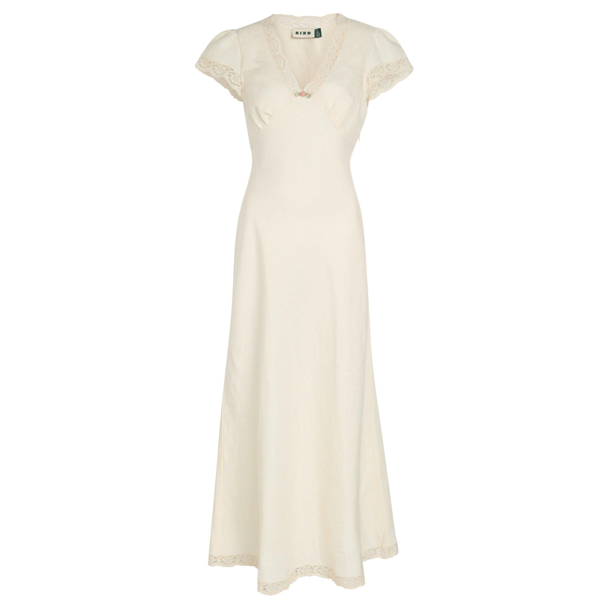 CREAM - RIXO - LD Clarice Dress