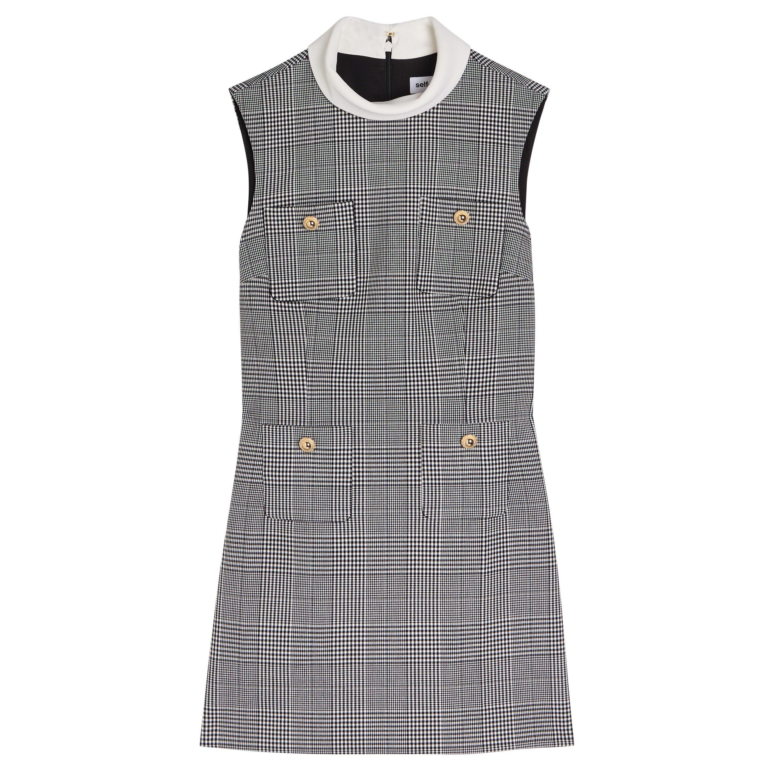 BLACK AND OTHER - Self Portrait - SD PRINCE OF WALES CHECK DRESS