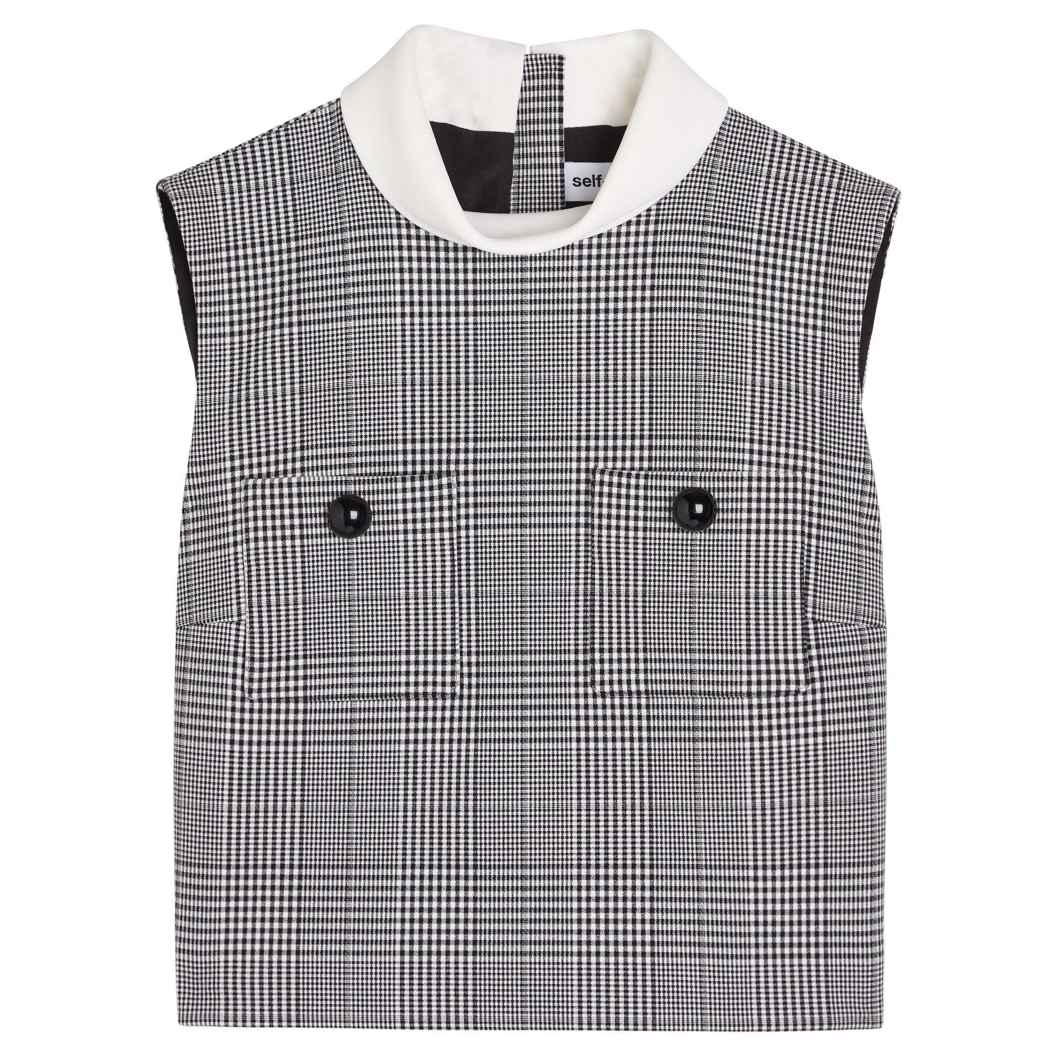 BLACK AND OTHER - Self Portrait - T PRINCE OF WALES CHECK TOP